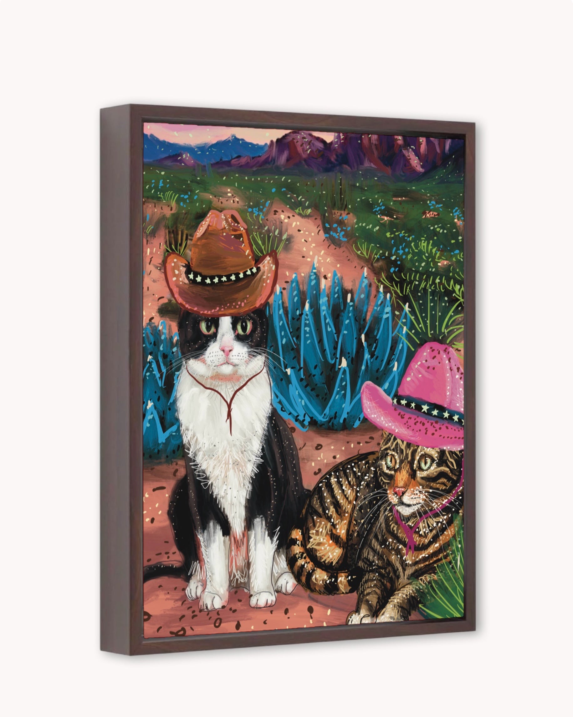 Cowboy Cats Print