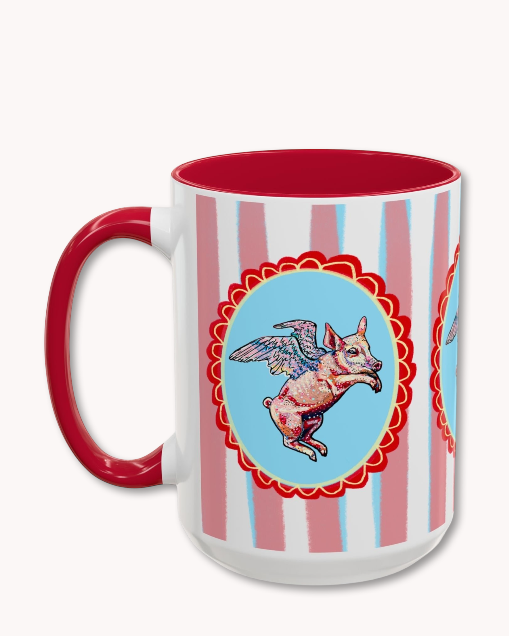 Flying Pig Coffee Mug 15oz