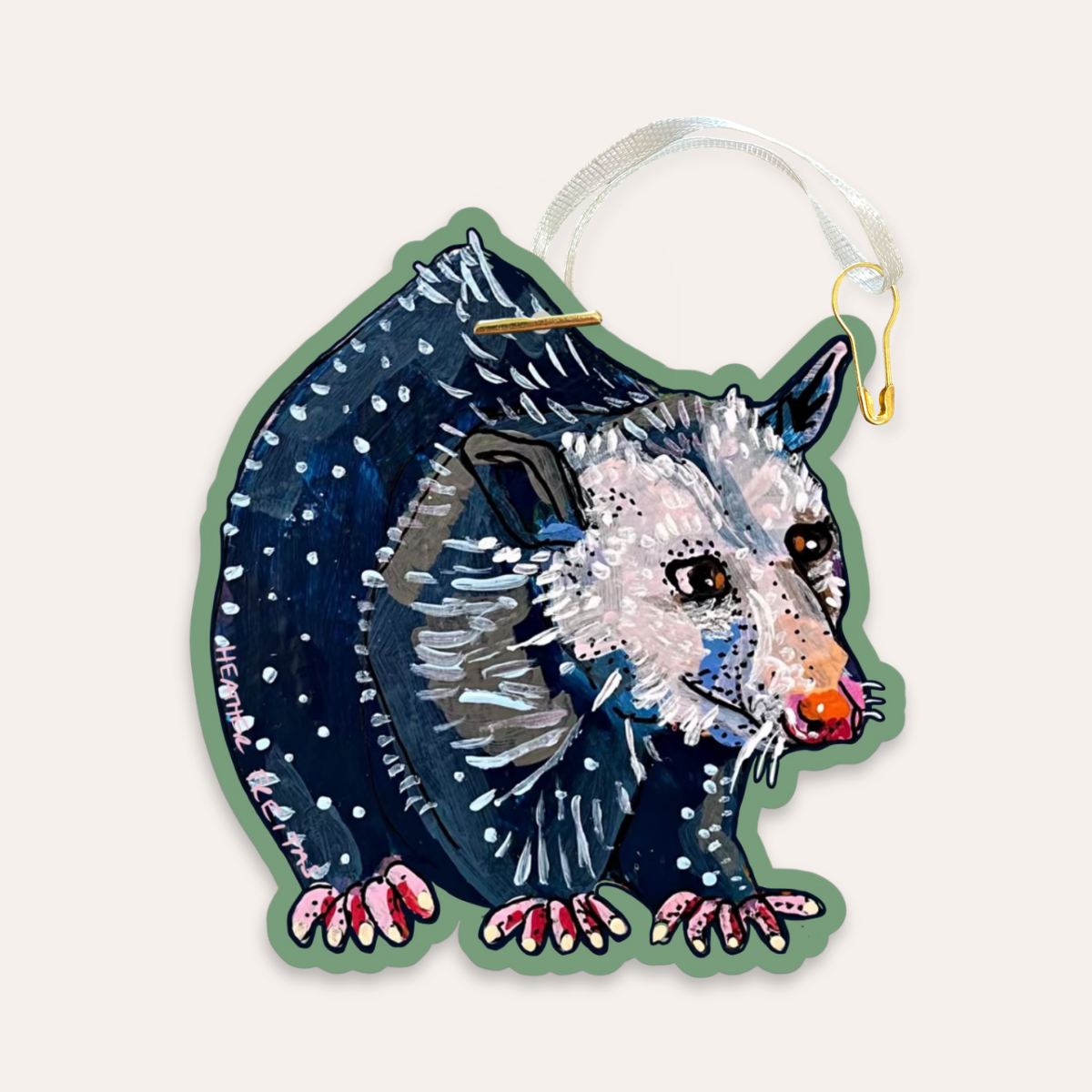 Opossum Gift Tag