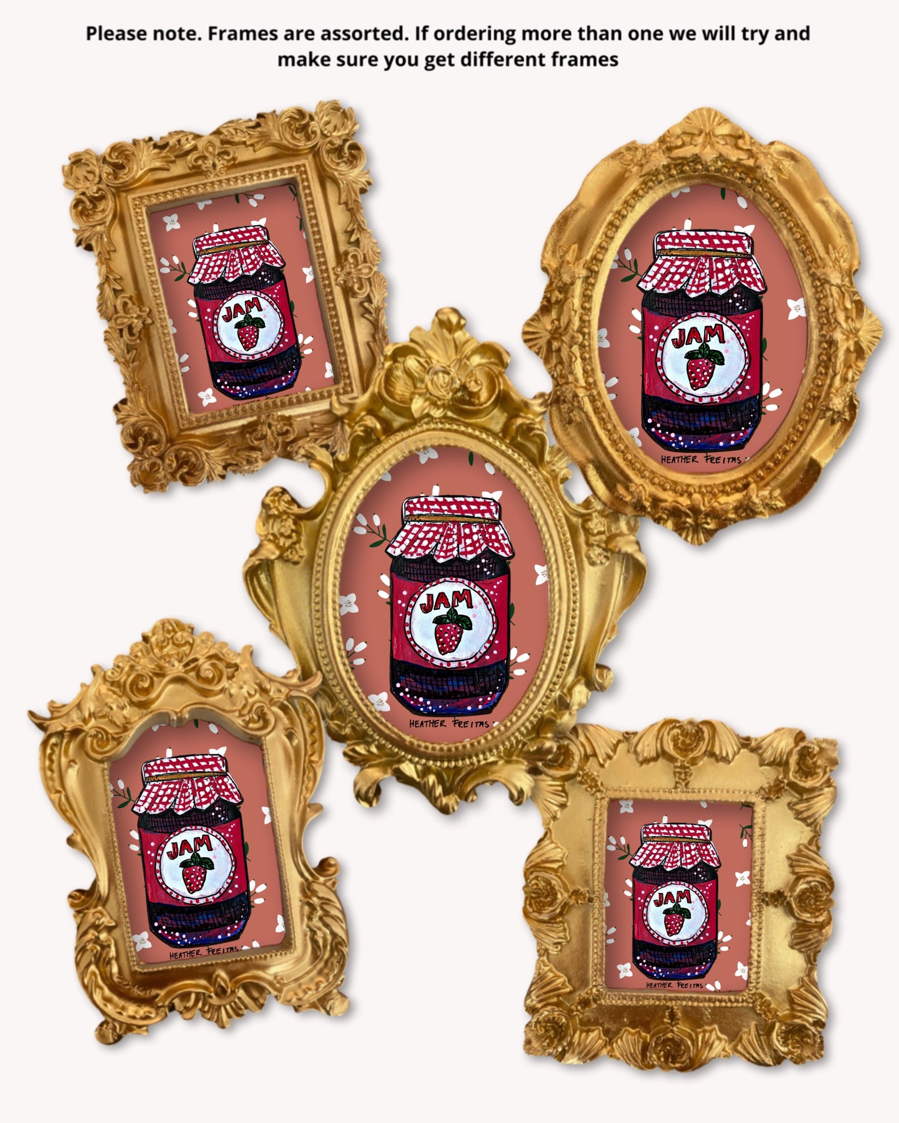 Strawberry Jam - Mini framed print