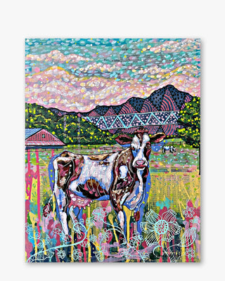 Cows On The Farm ( Original Painting )
