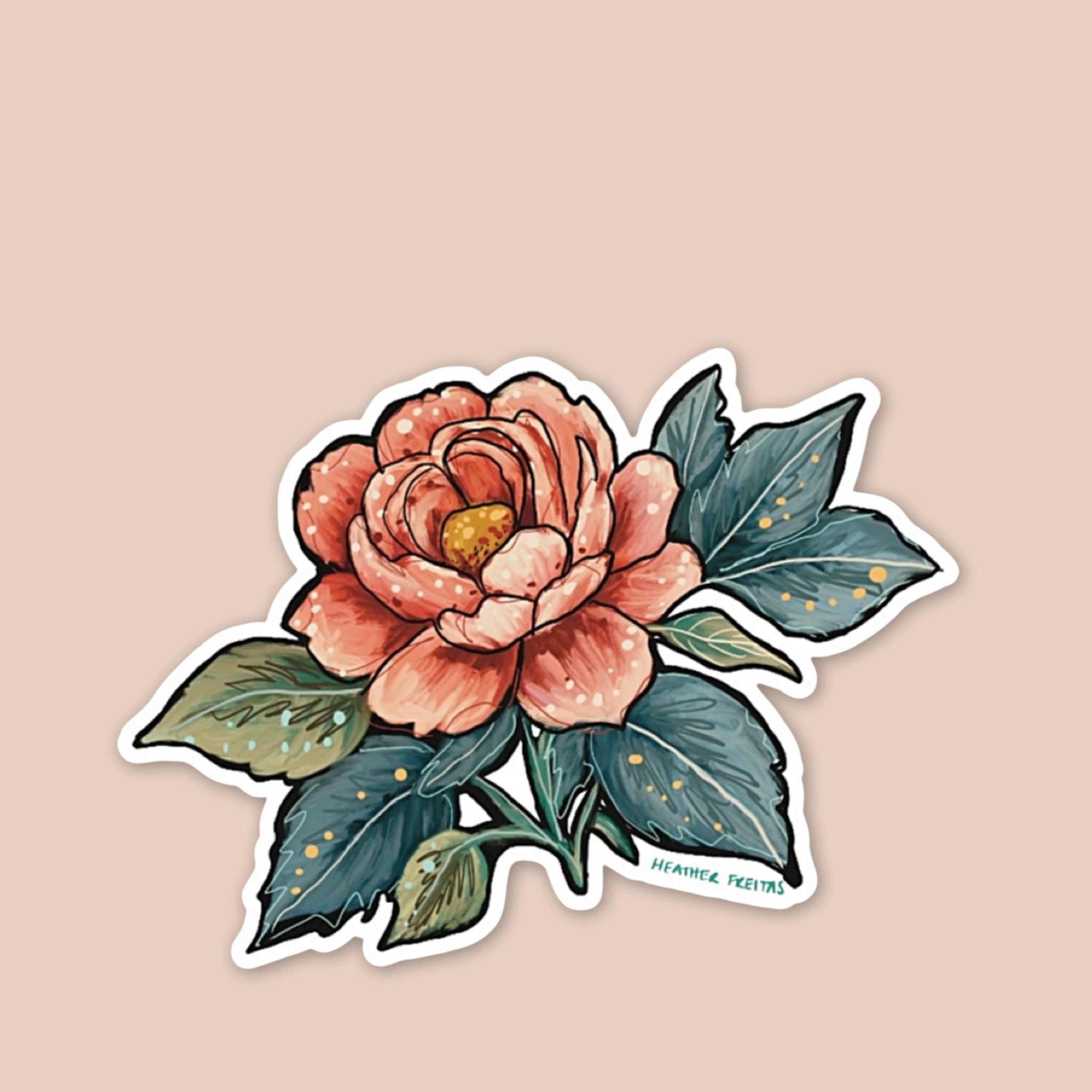 Blush Rose Sticker
