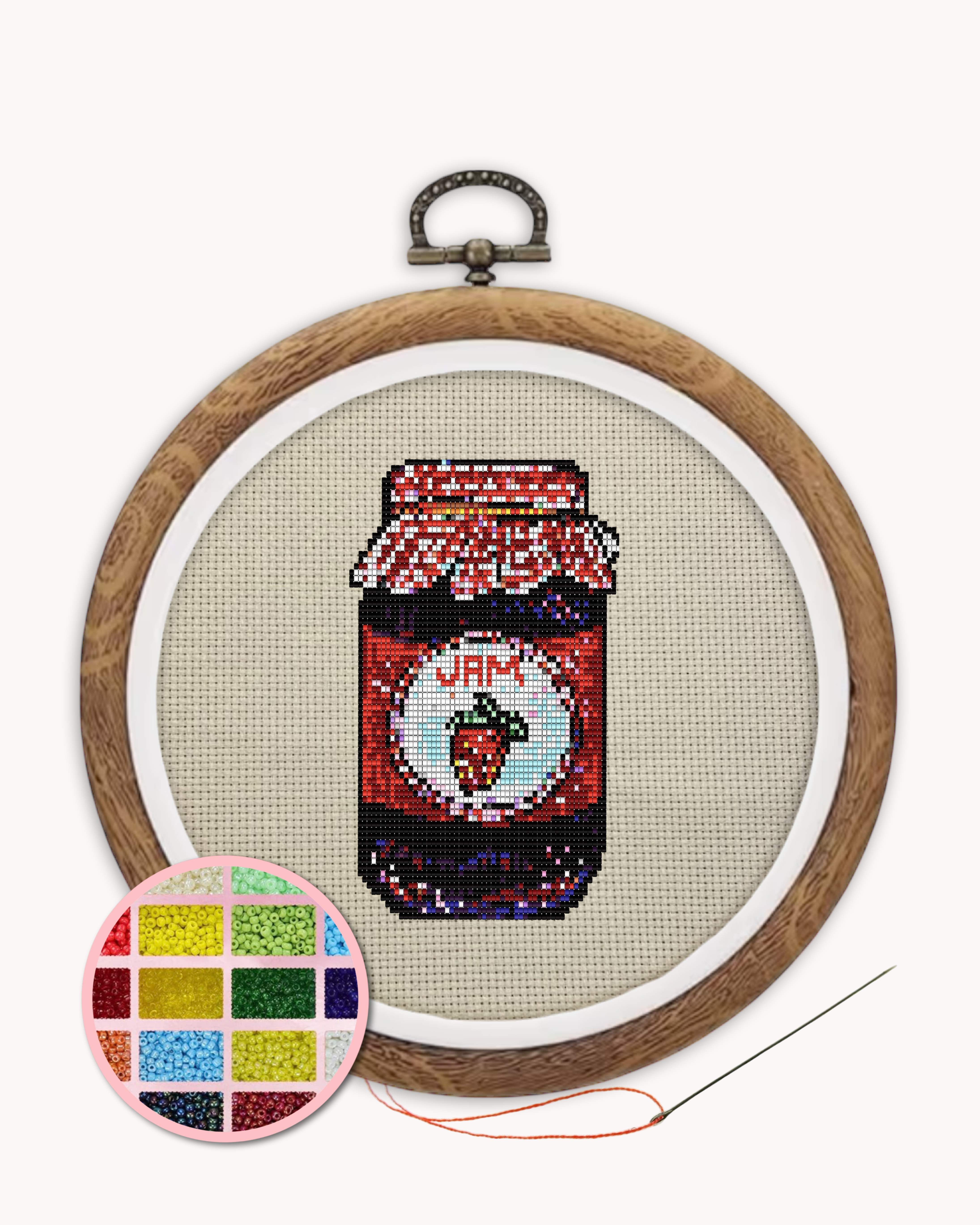 Strawberry Jam Beaded Art Kit ( L 5 inch )