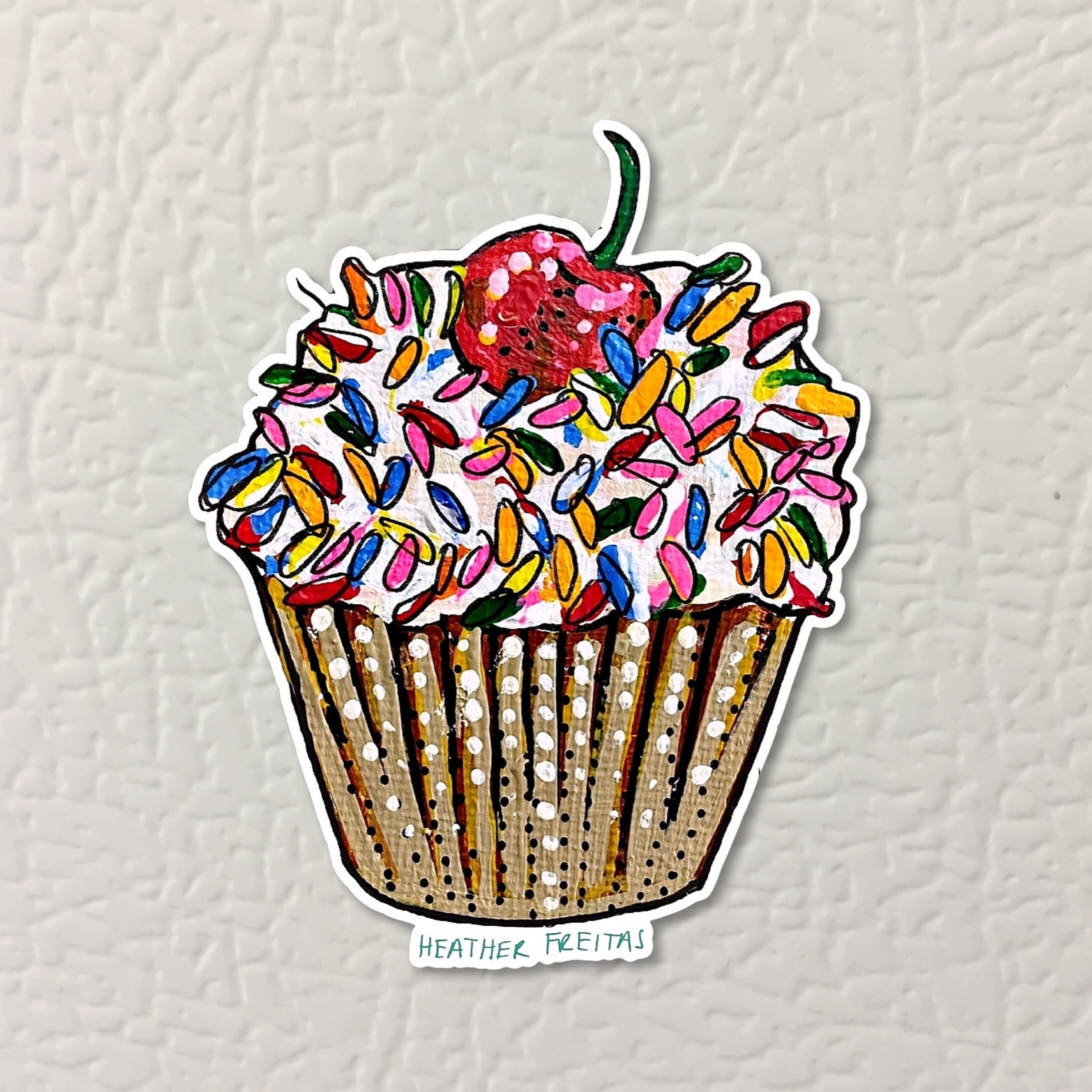 Cupcake Magnet ( Die-Cut )