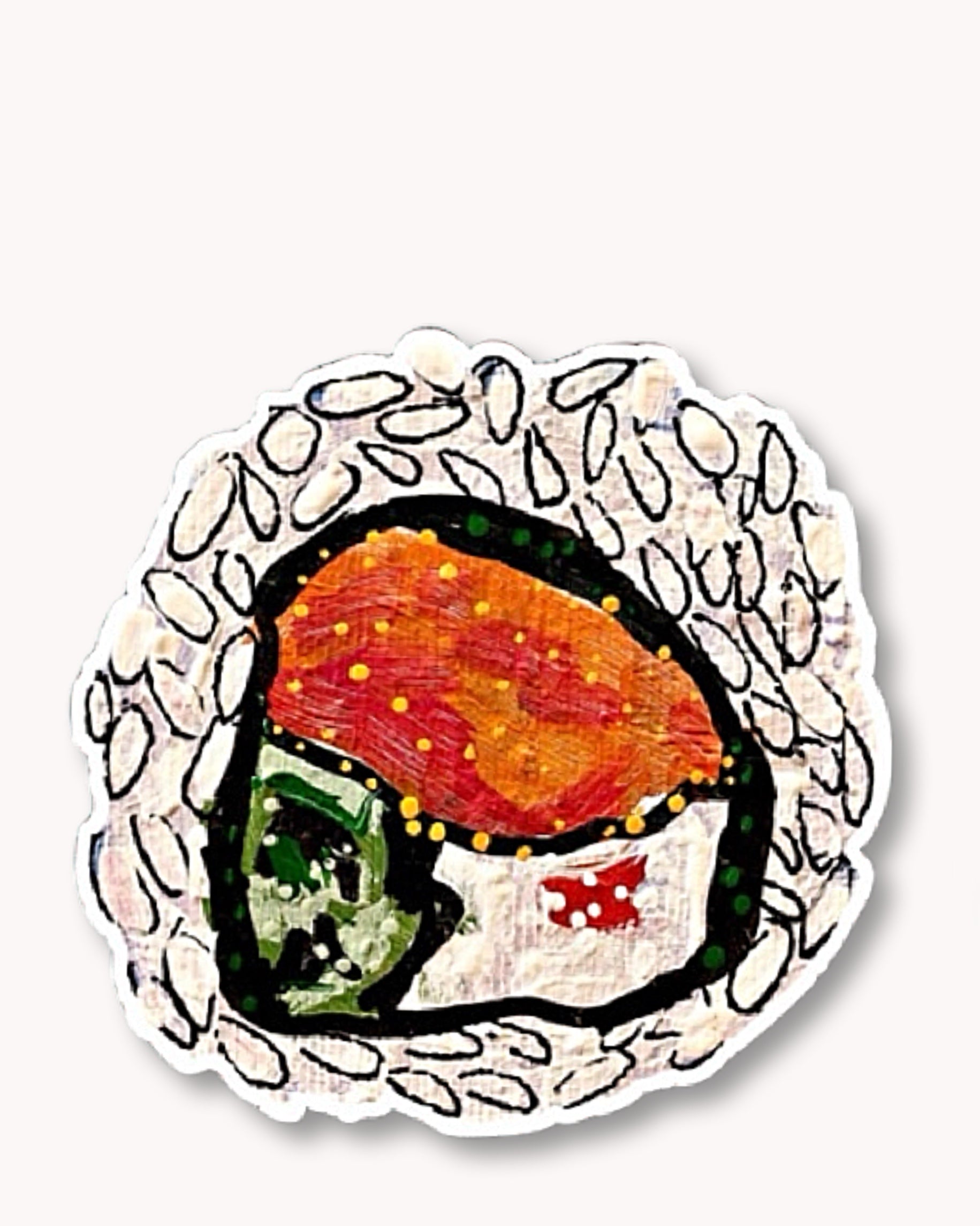 Philadelphia Roll Sushi Sticker