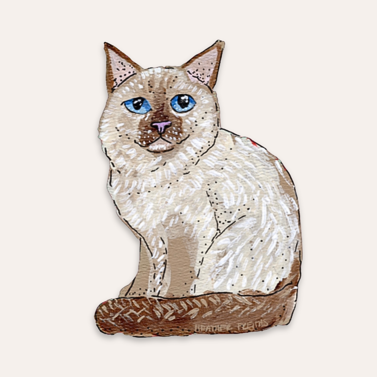 Birman Cat Sticker