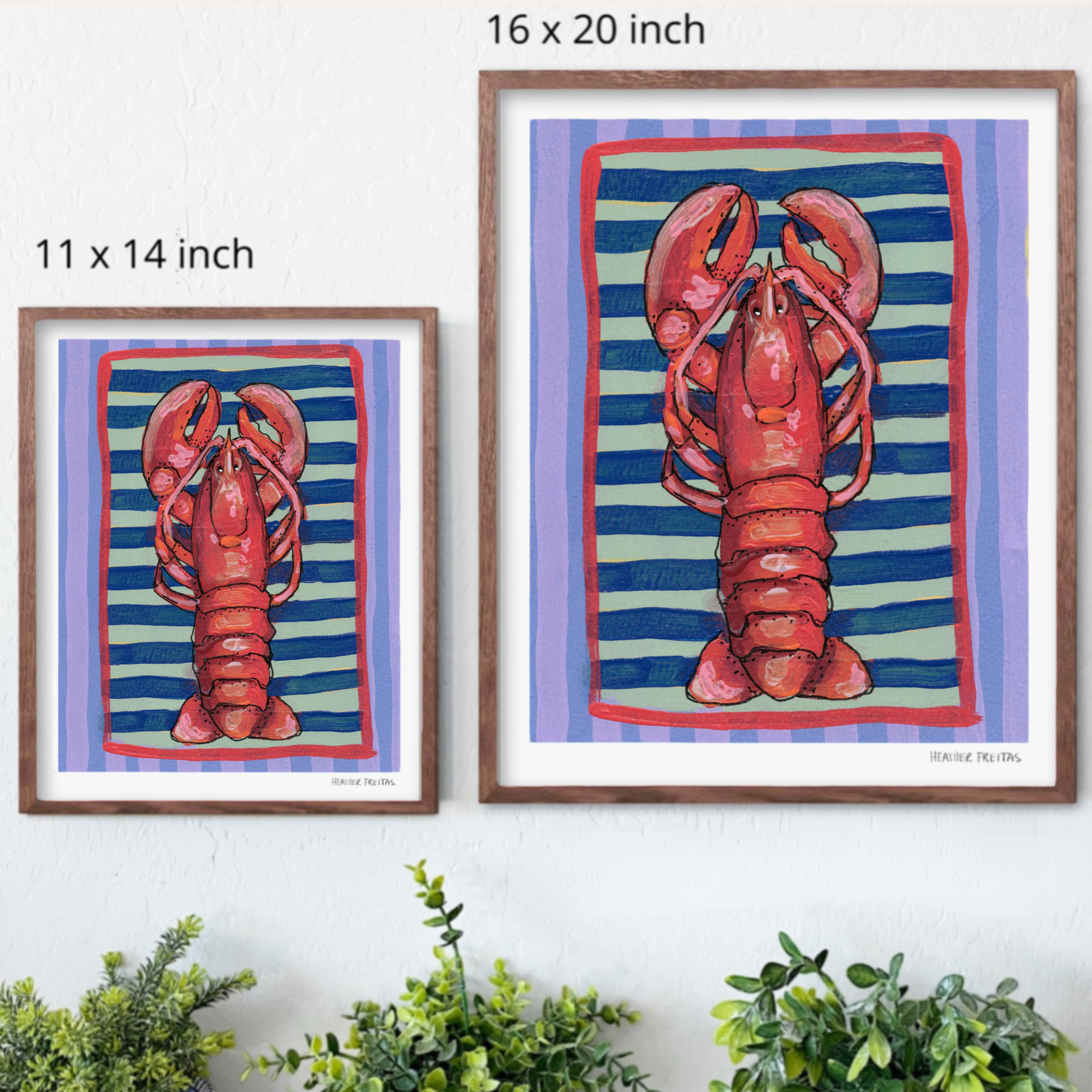 Lobster Hand Signed Fine Art Print