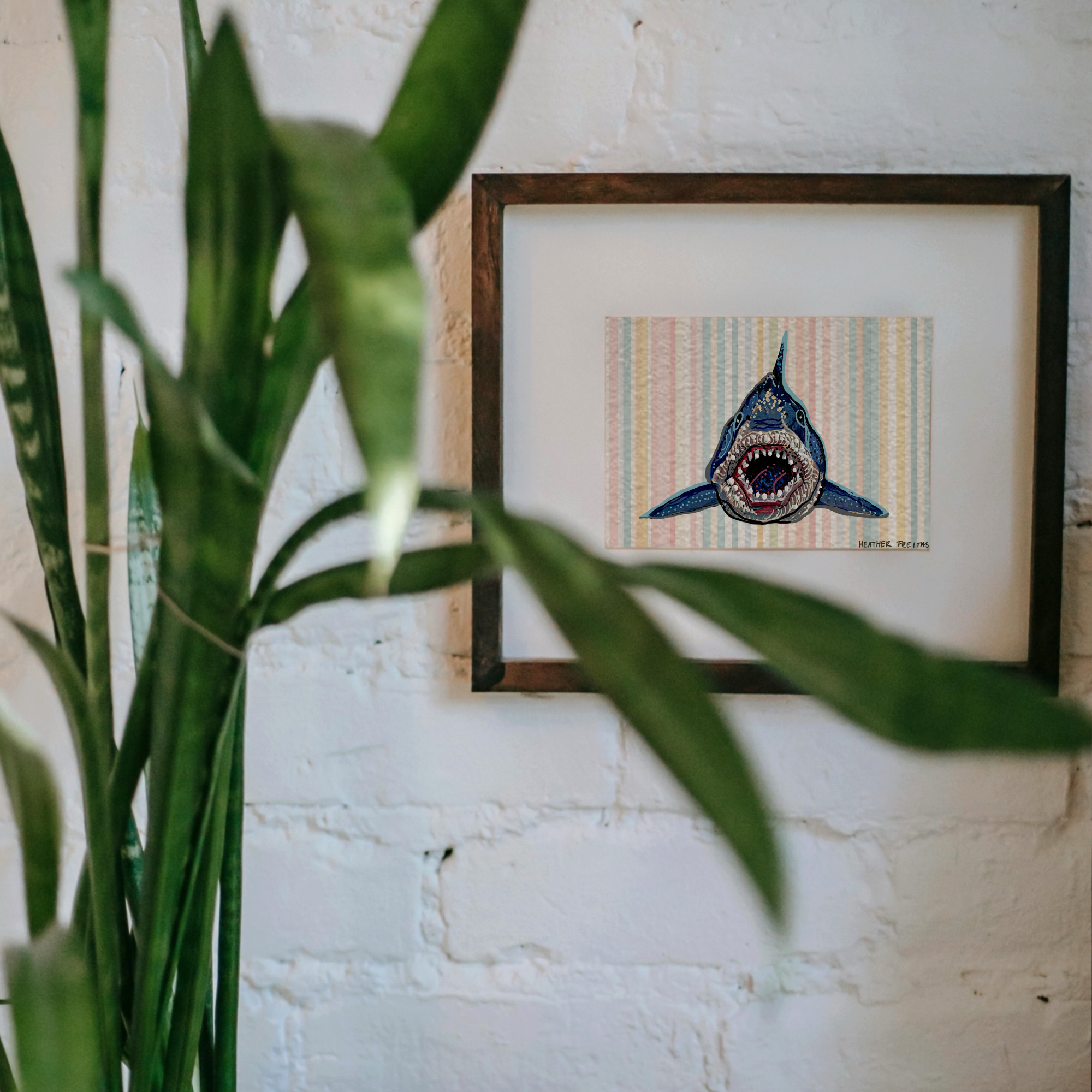 Great White Shark Mini Fine Art Print