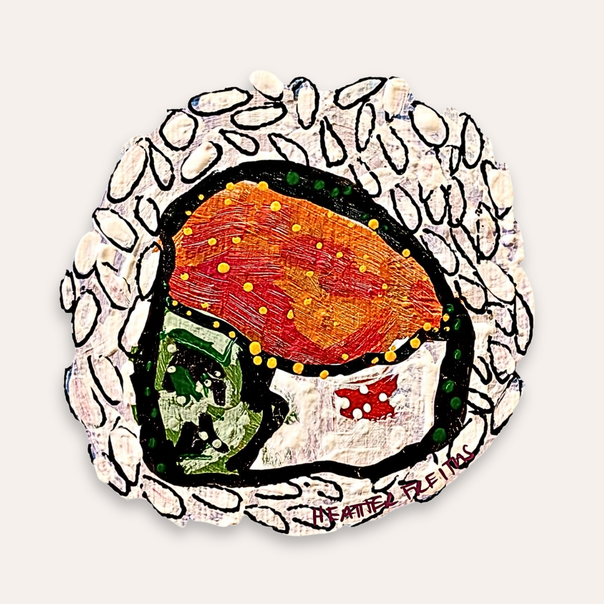 Philadelphia Sushi Roll Sticker