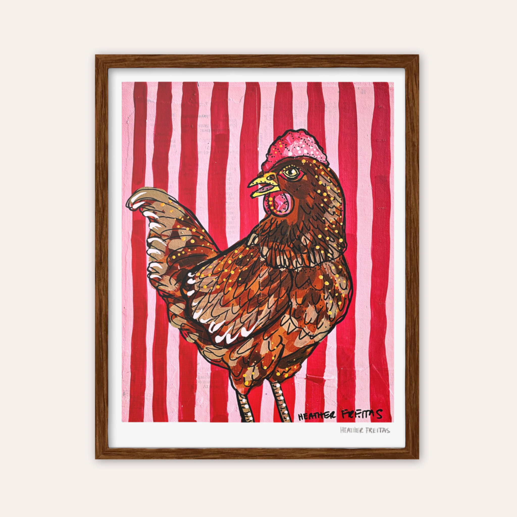 Barn Chicken Fine Art Print