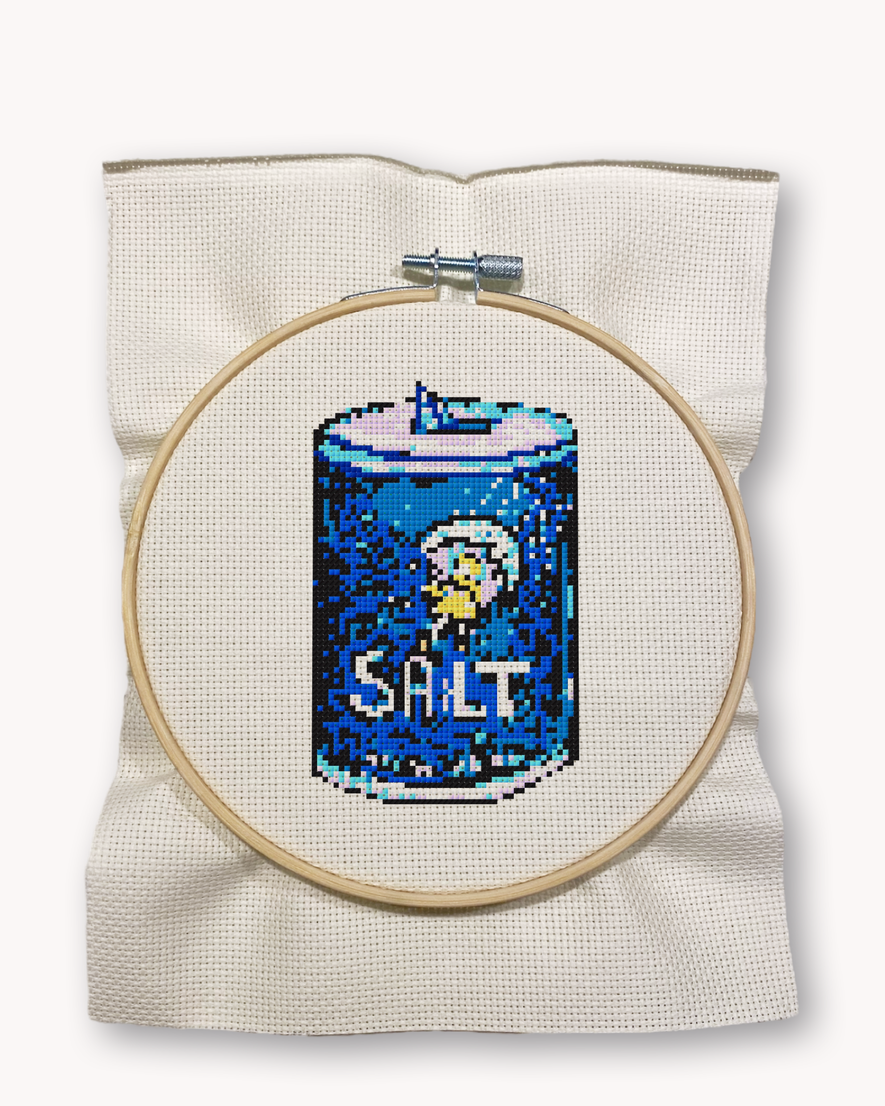Salt Cross Stitch Kit ( LG 5 inch )