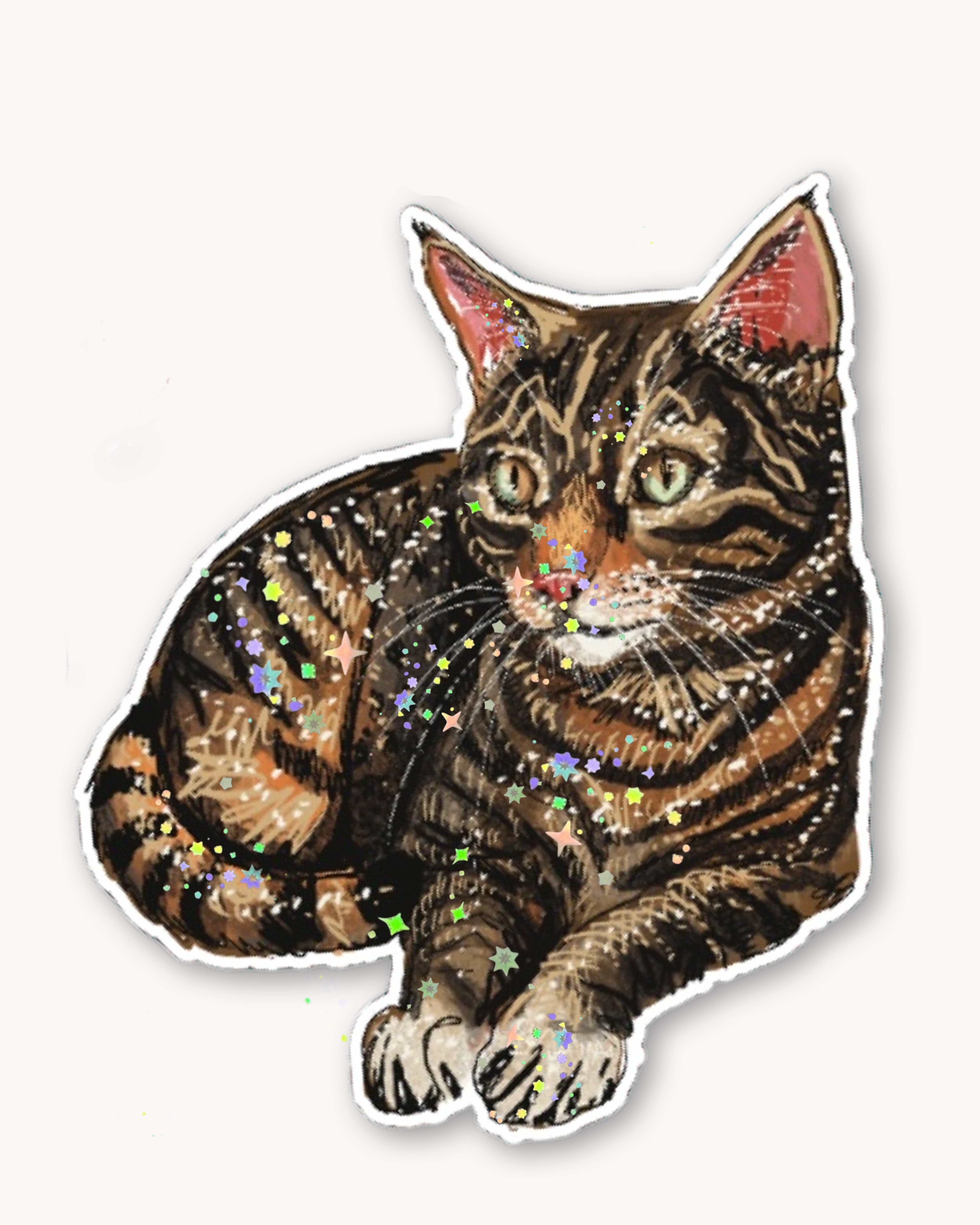 Brown Tabby Sticker