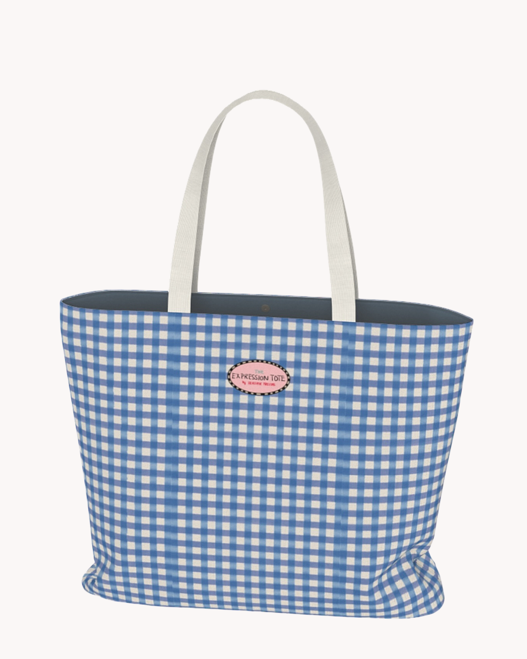 Blue Gingham Expression Tote