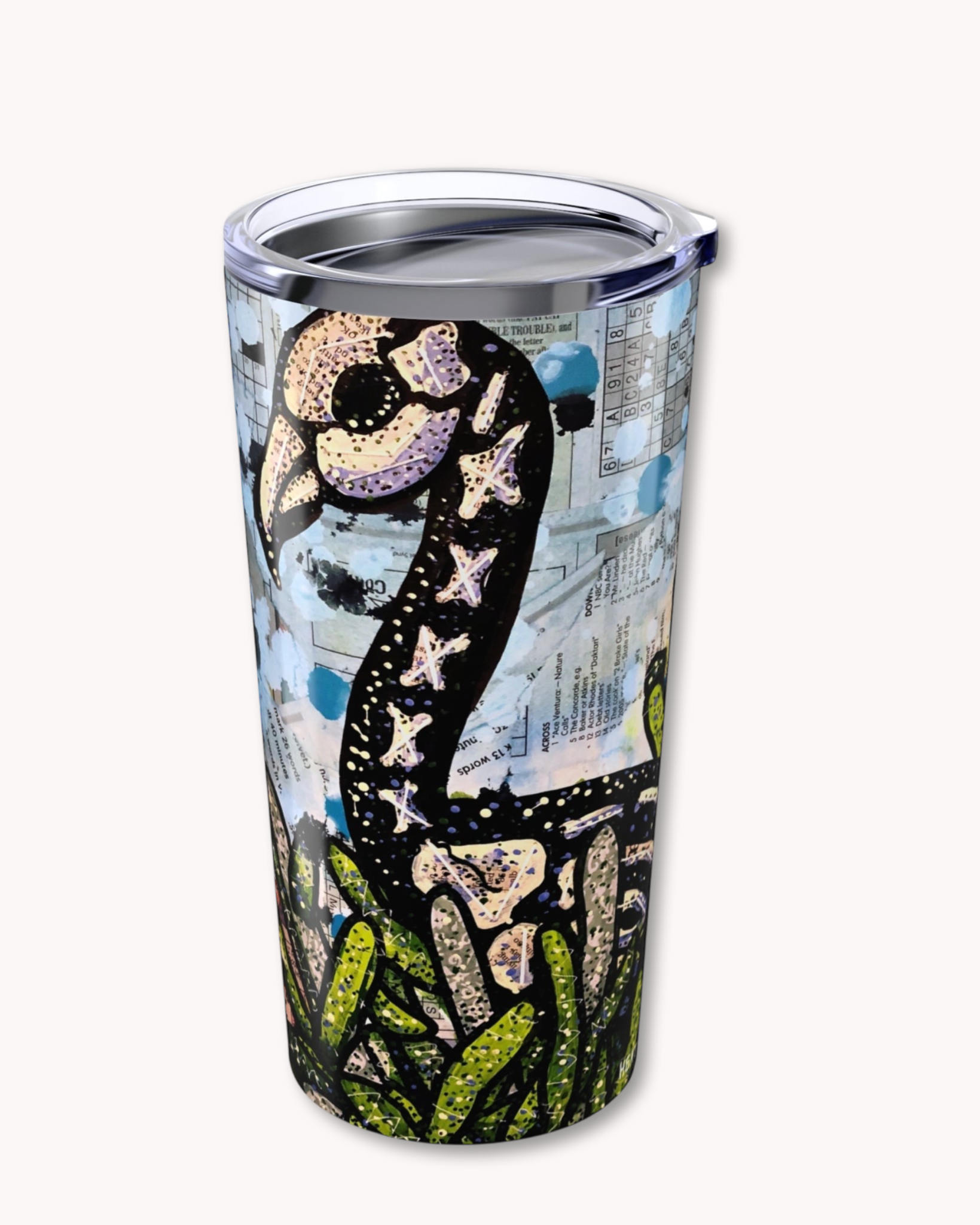 Punk Rock Flamingo 20oz Tumbler