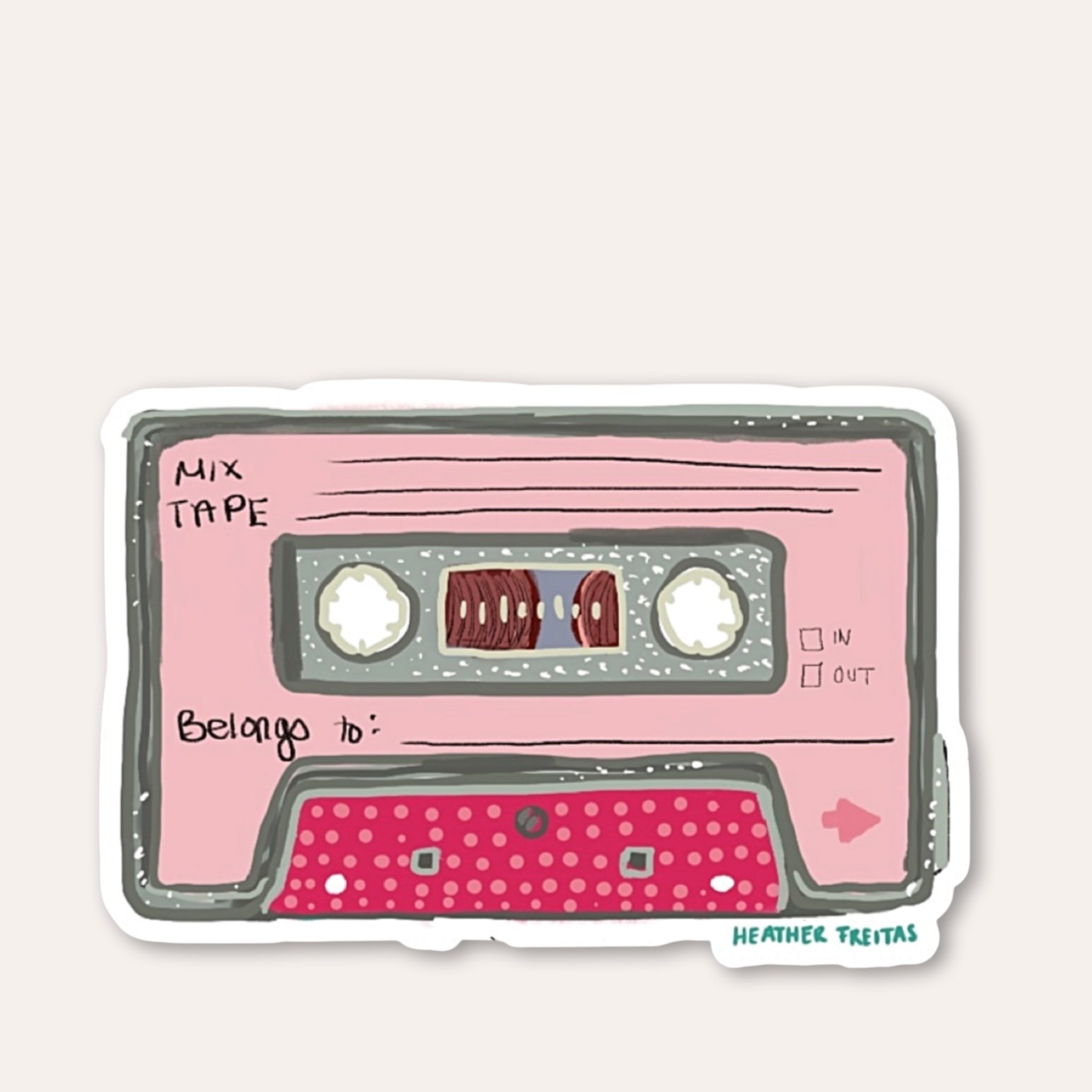 Pink Mixtape Sticker