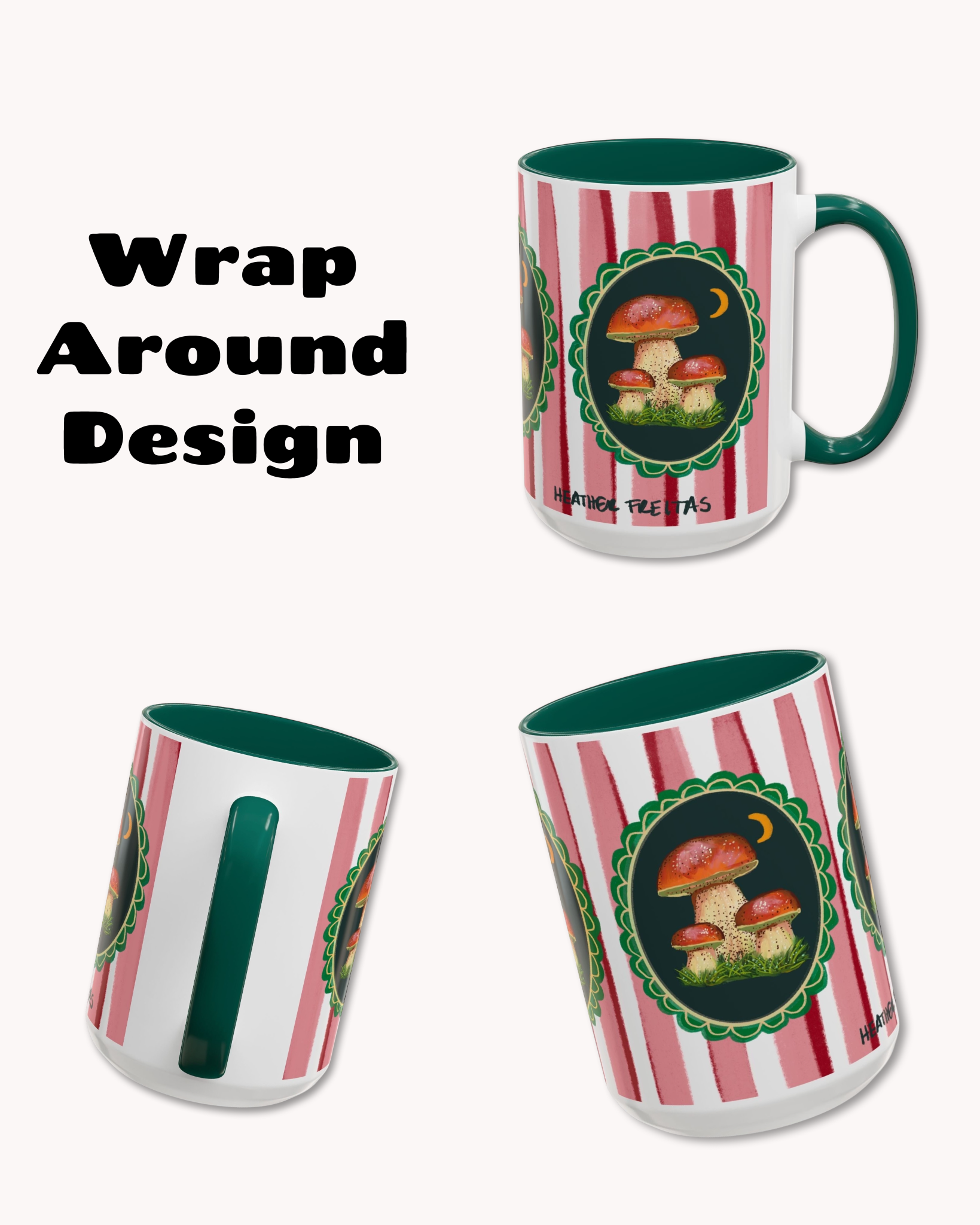 Penny Bun Mushroom Coffee Mug 15oz