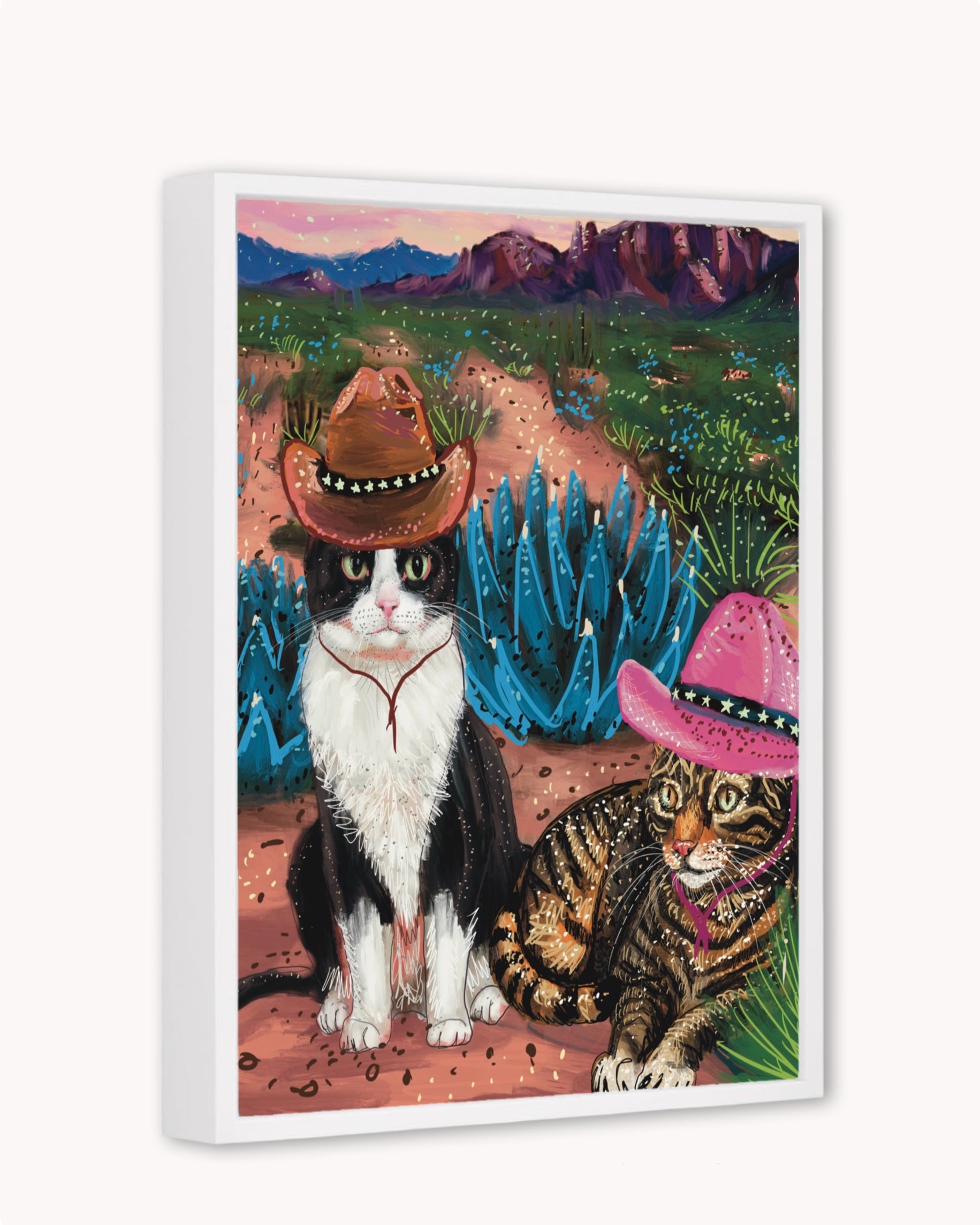 Cowboy Cats Print