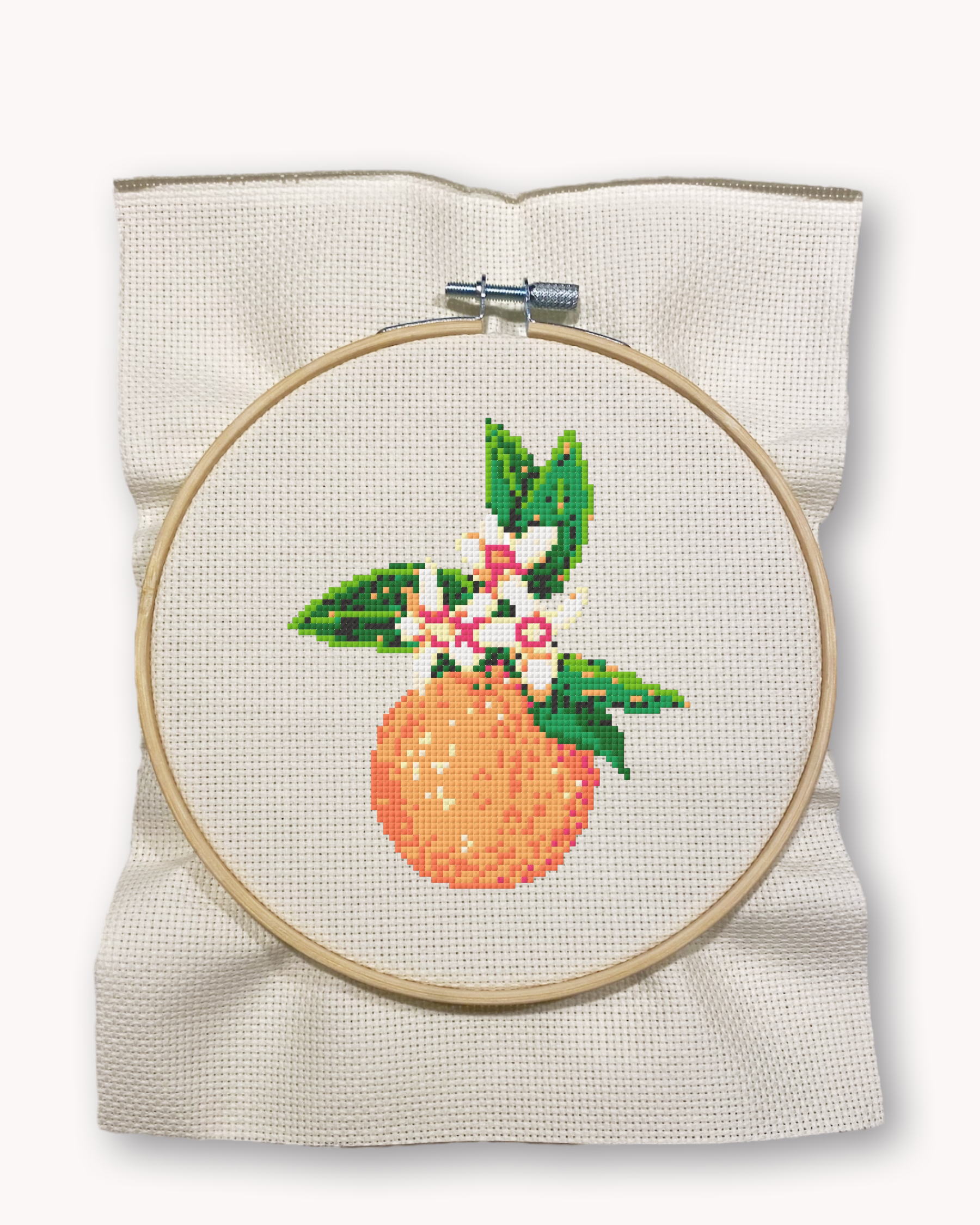 Orange Blossom Cross Stitch Kit ( LG 5 inch )
