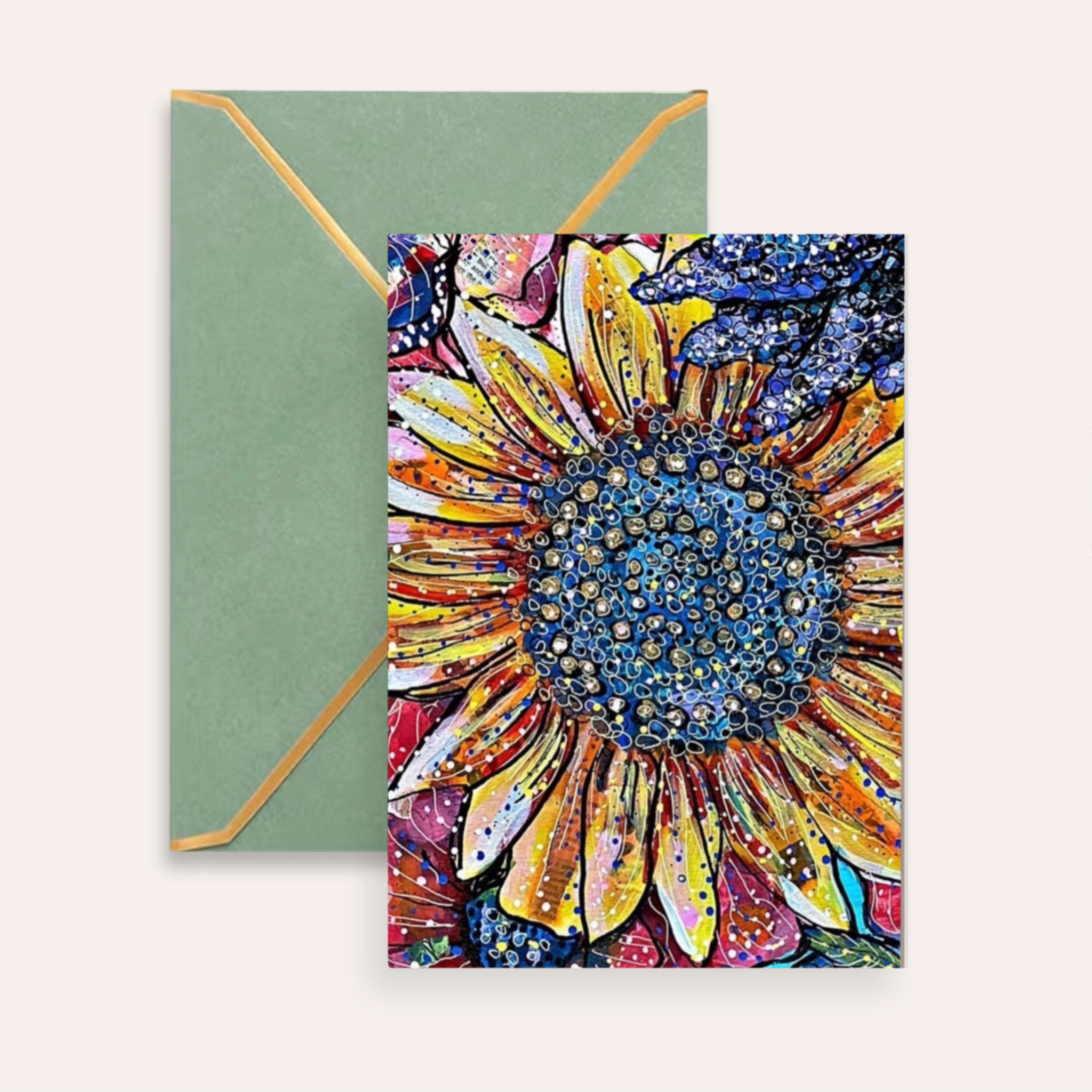 Sunflower Fine Art Greeting Card