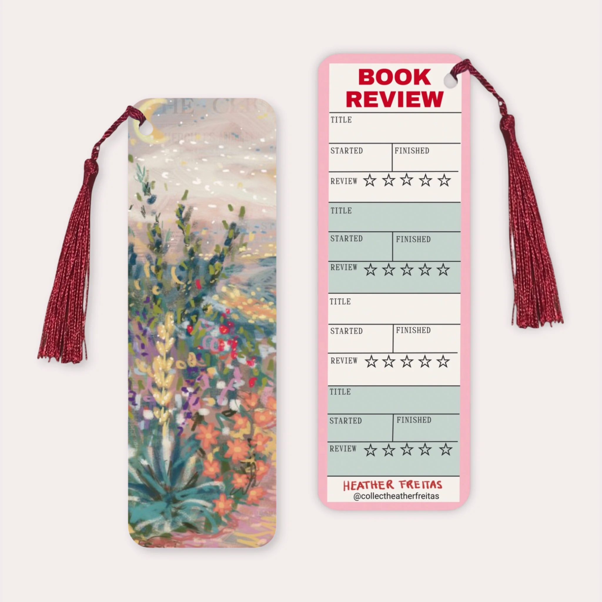 Pastel Desert Soft Touch Premium Bookmark