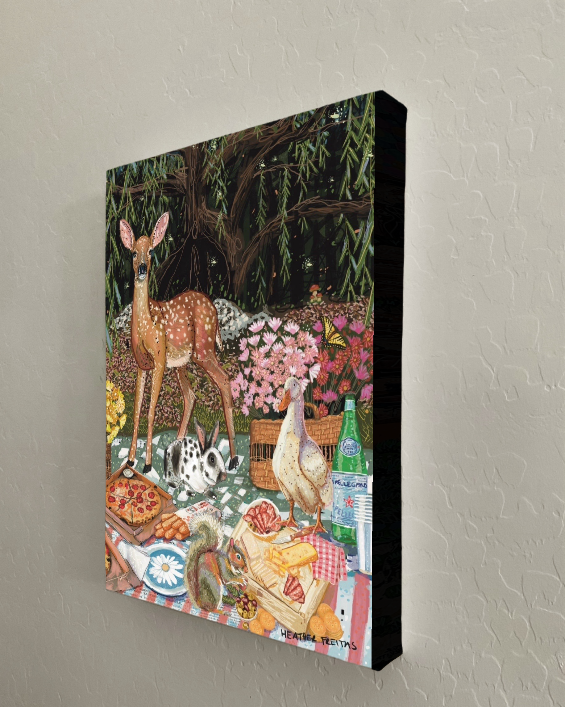 Woodland Friends Picnic Print