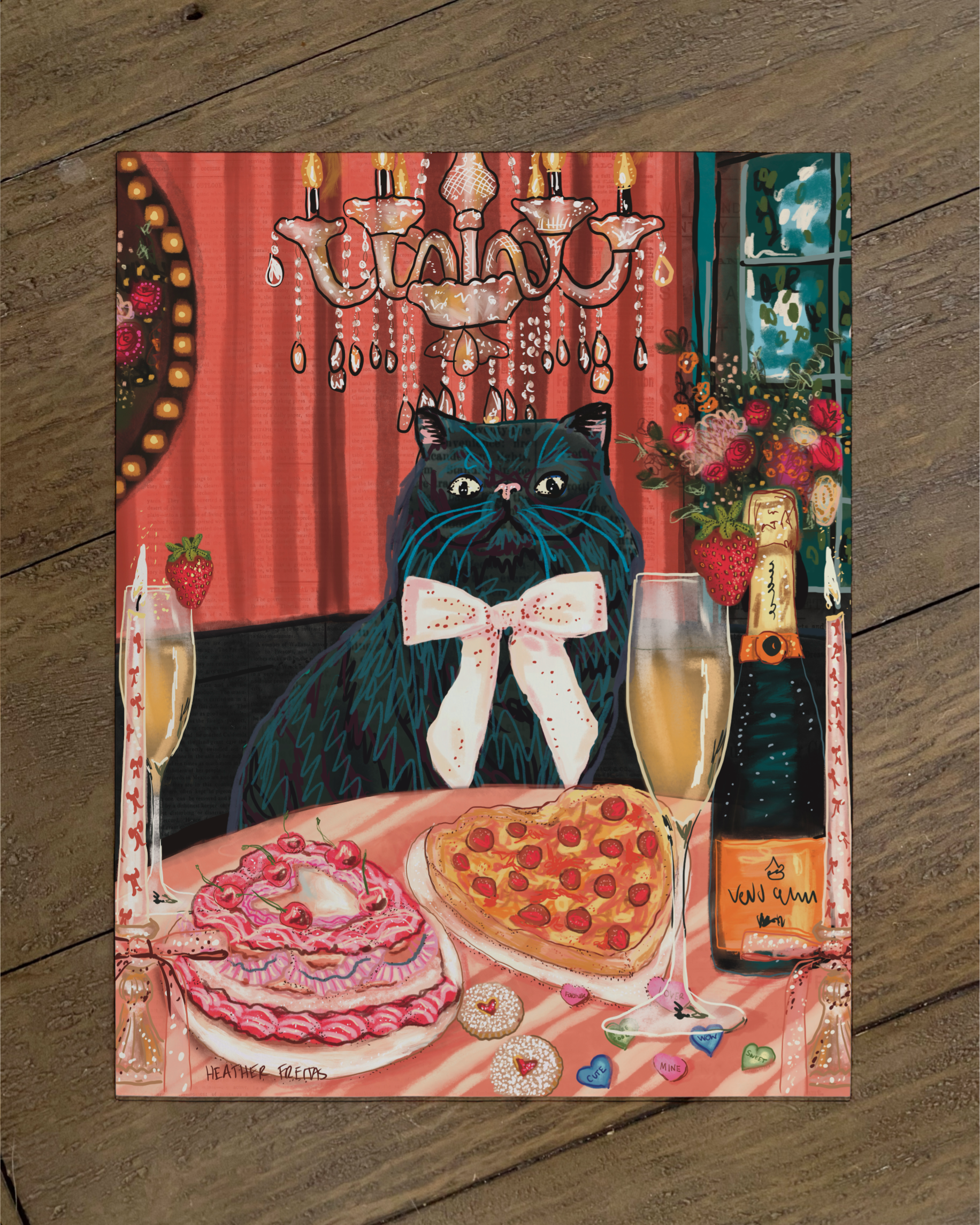Persain cat - Build Your Pet Portrait Paper Print