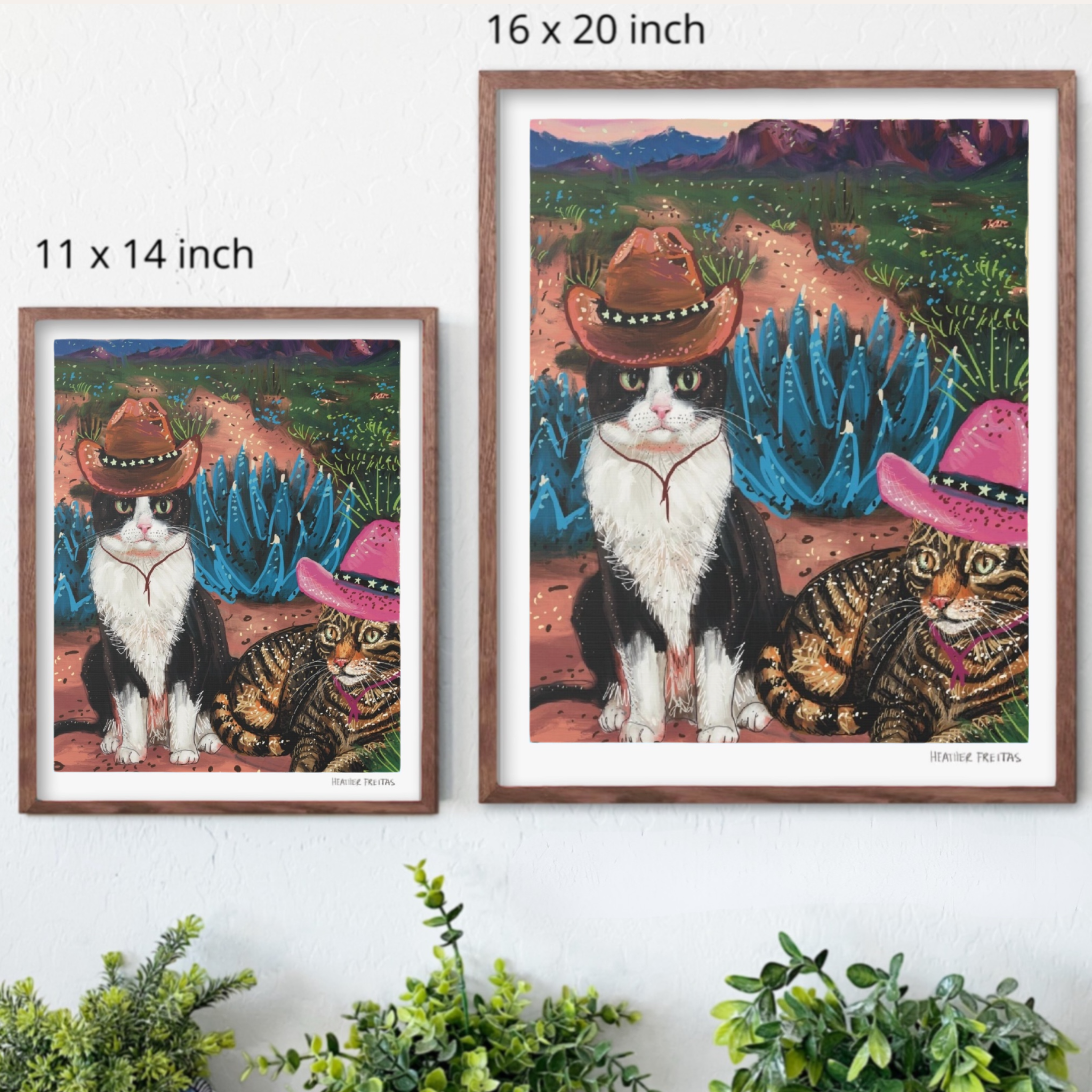 Cowboy Cats Fine Art Print
