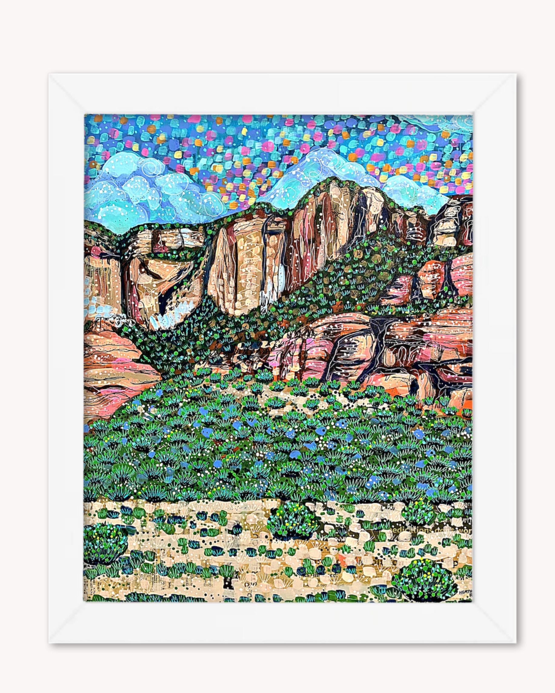 Evergreen Sandstone Print