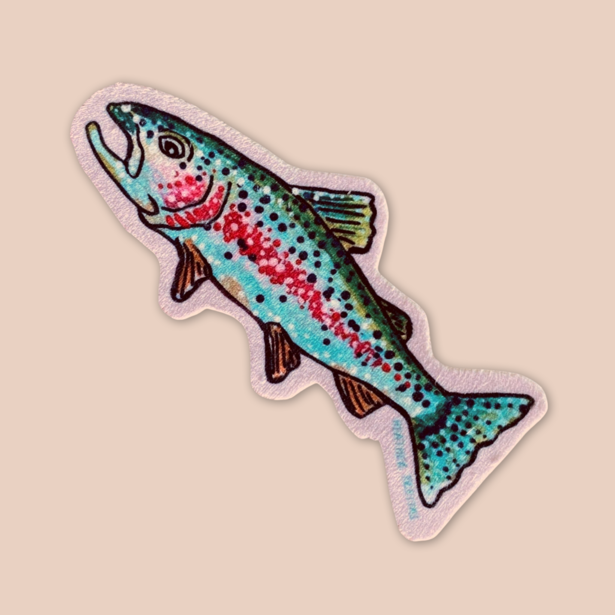 Rainbow Trout - Sew On Velveteen Patch