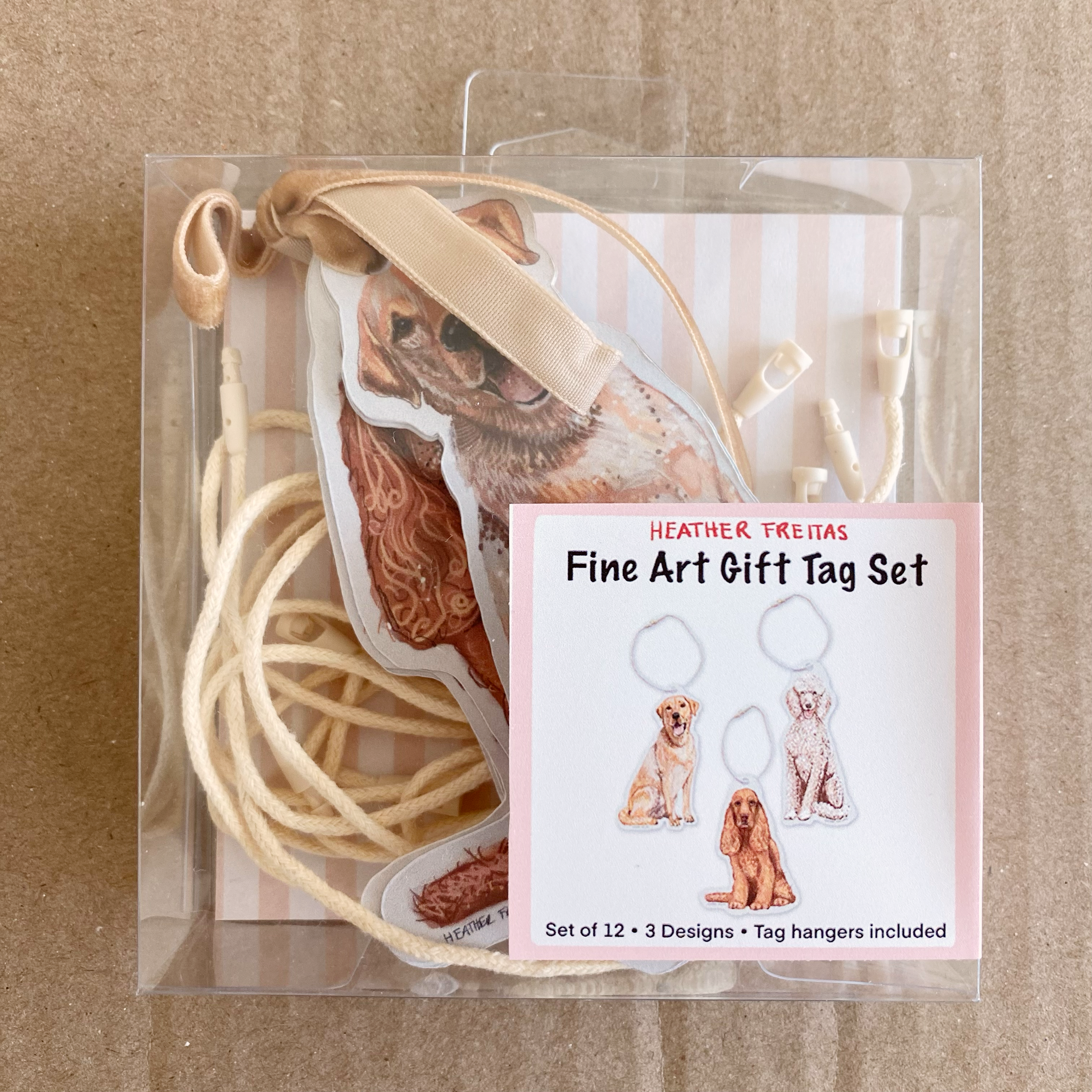 Dogs Fine Art Gift Tags ( 12 pack )