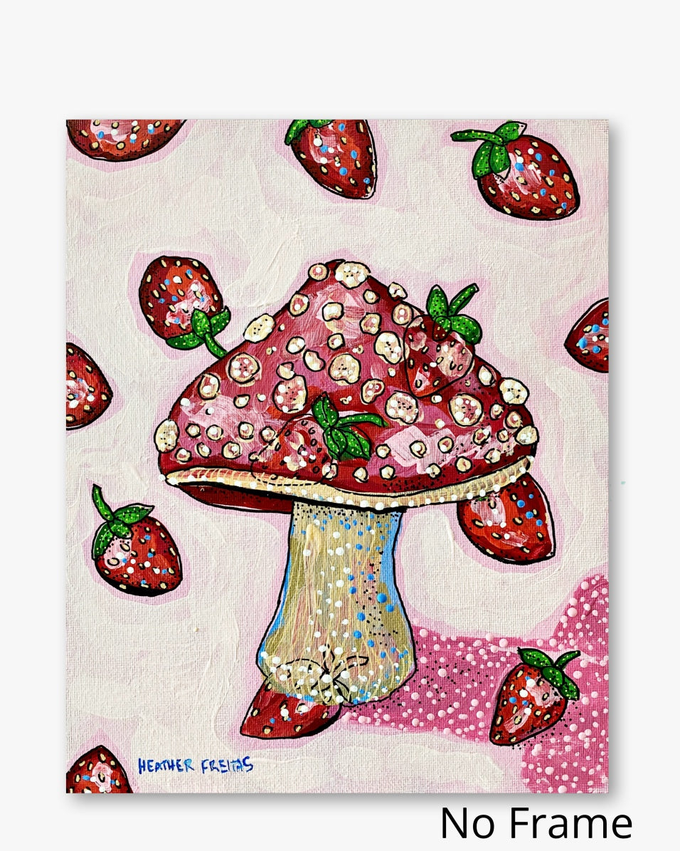 Strawberry Mushroom ( Original Painting )