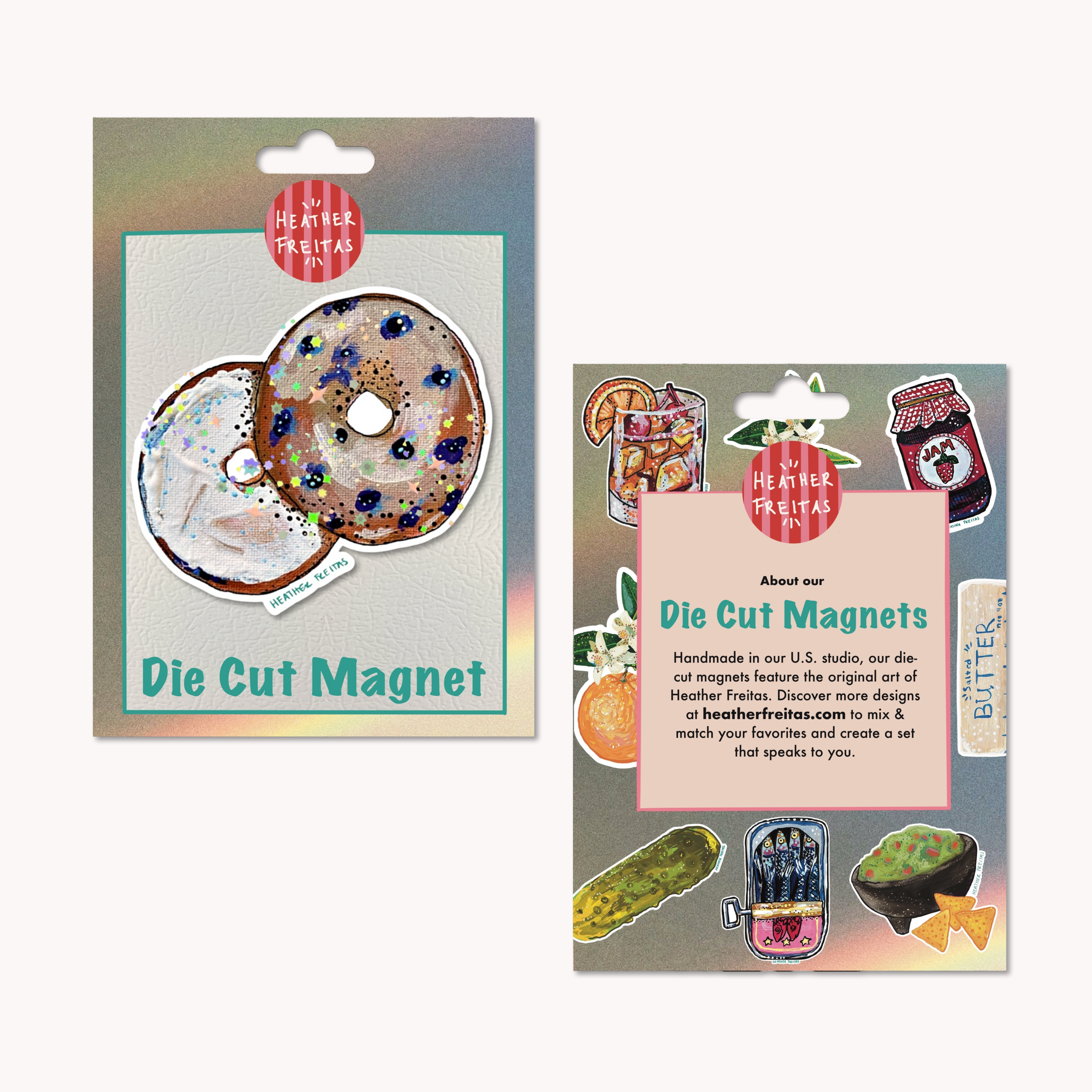 Bagel Magnet ( Die-Cut )