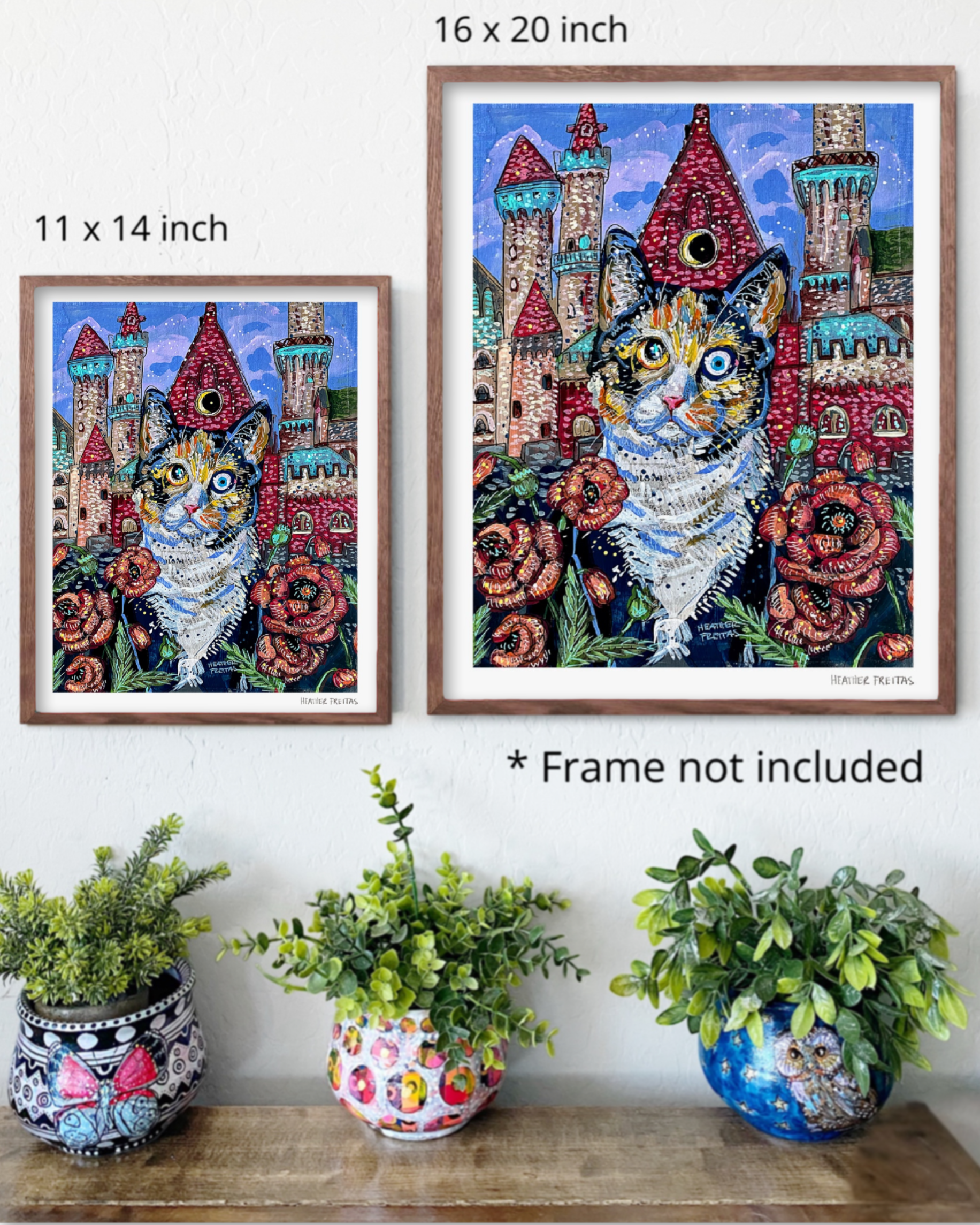 Poppy Castle Cat Fine Art Print