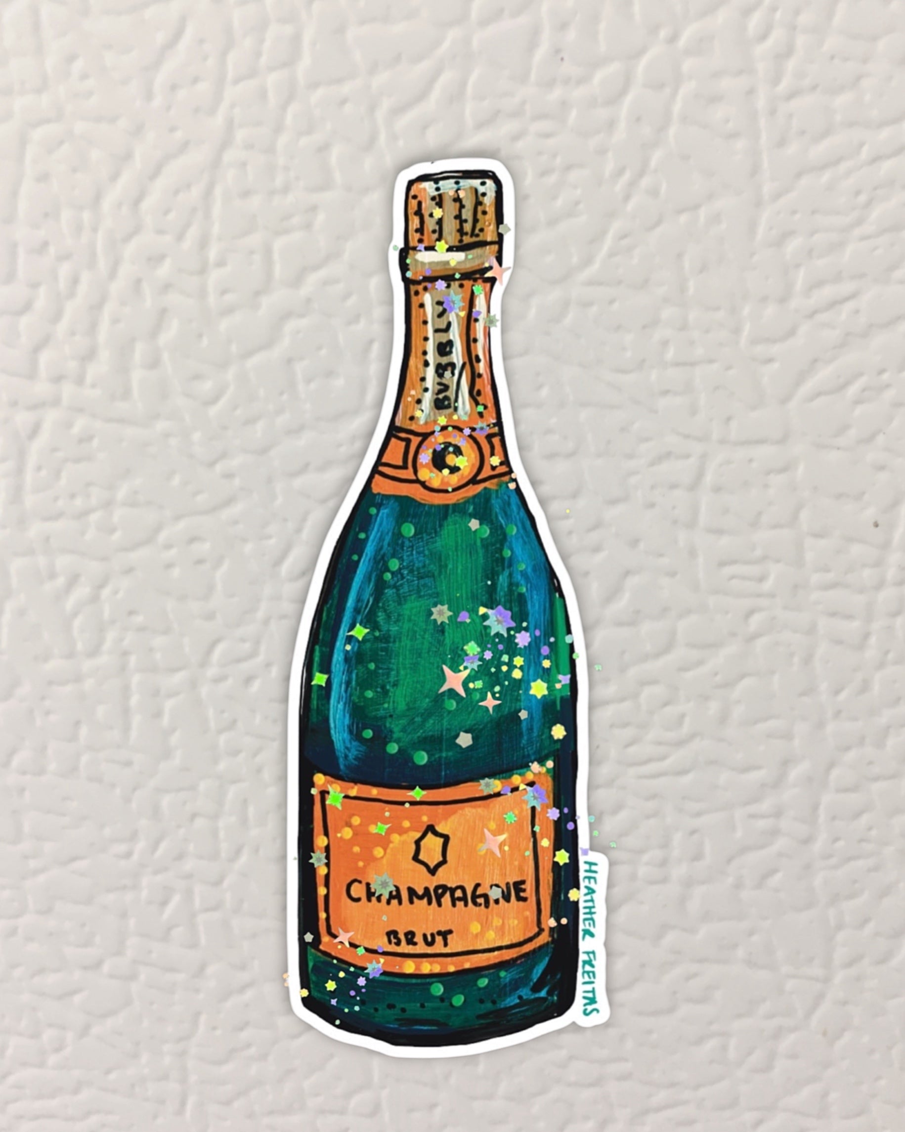 Champagne Magnet ( Die-Cut )