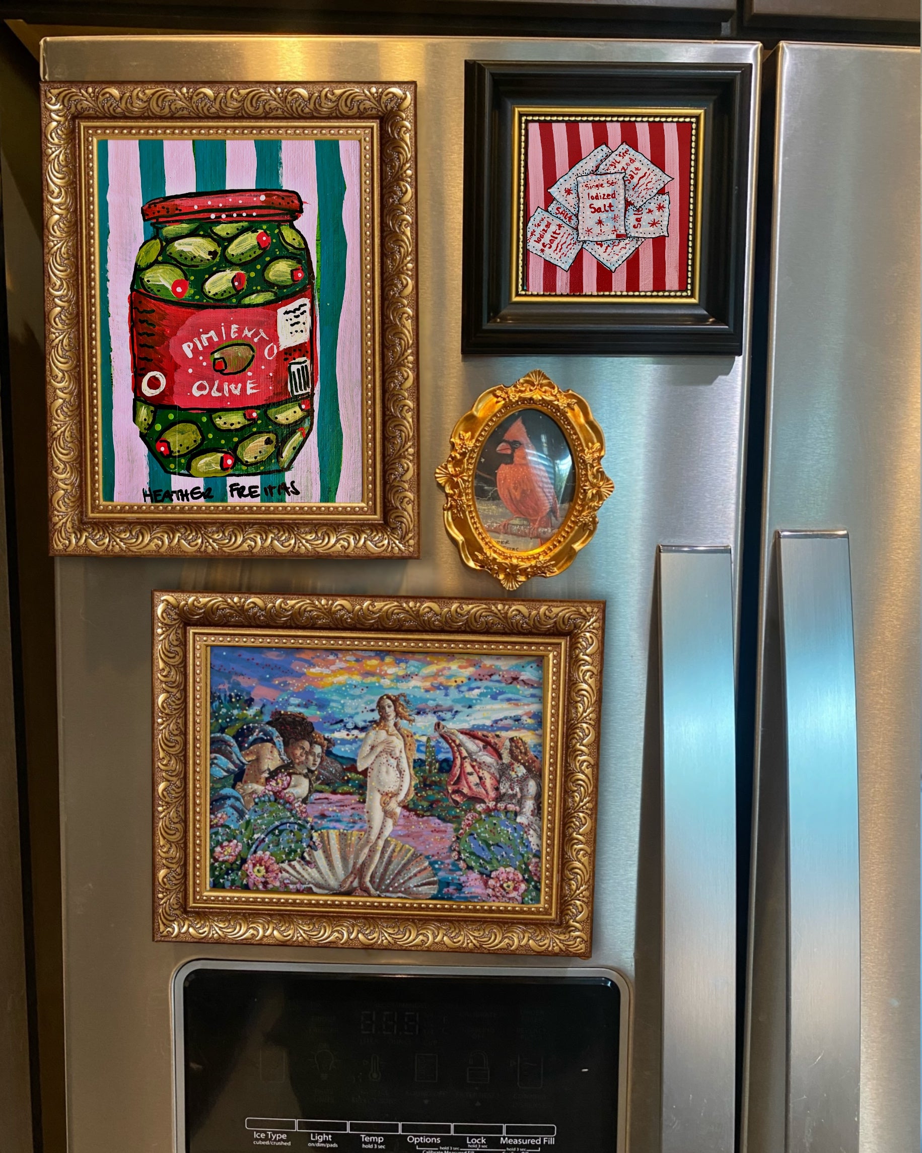 Salt Packets Framed Magnet ( Medium )