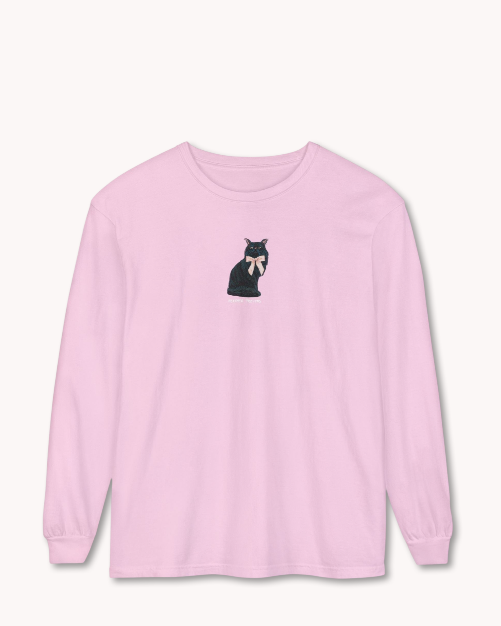 Black Persian Cat Long Sleeve T-Shirt