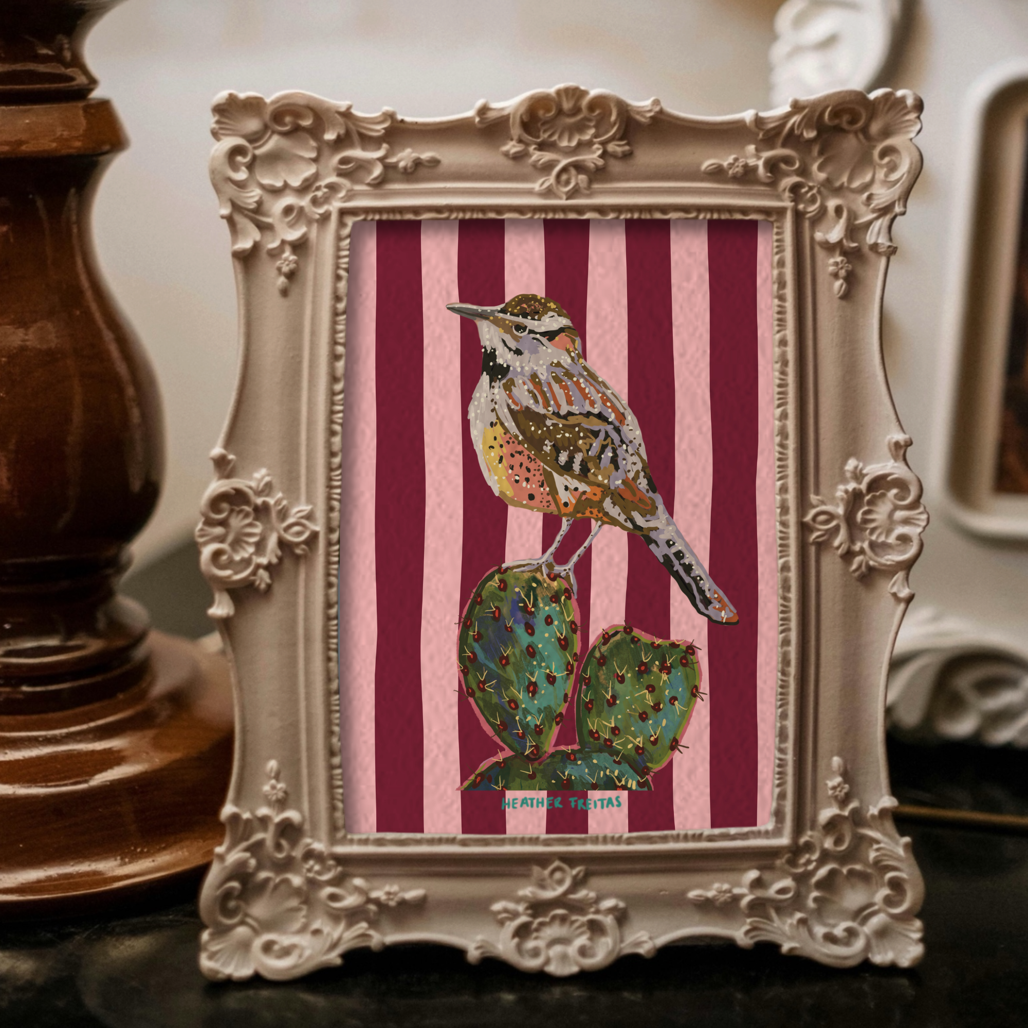 Cactus Wren Mini Fine Art Print