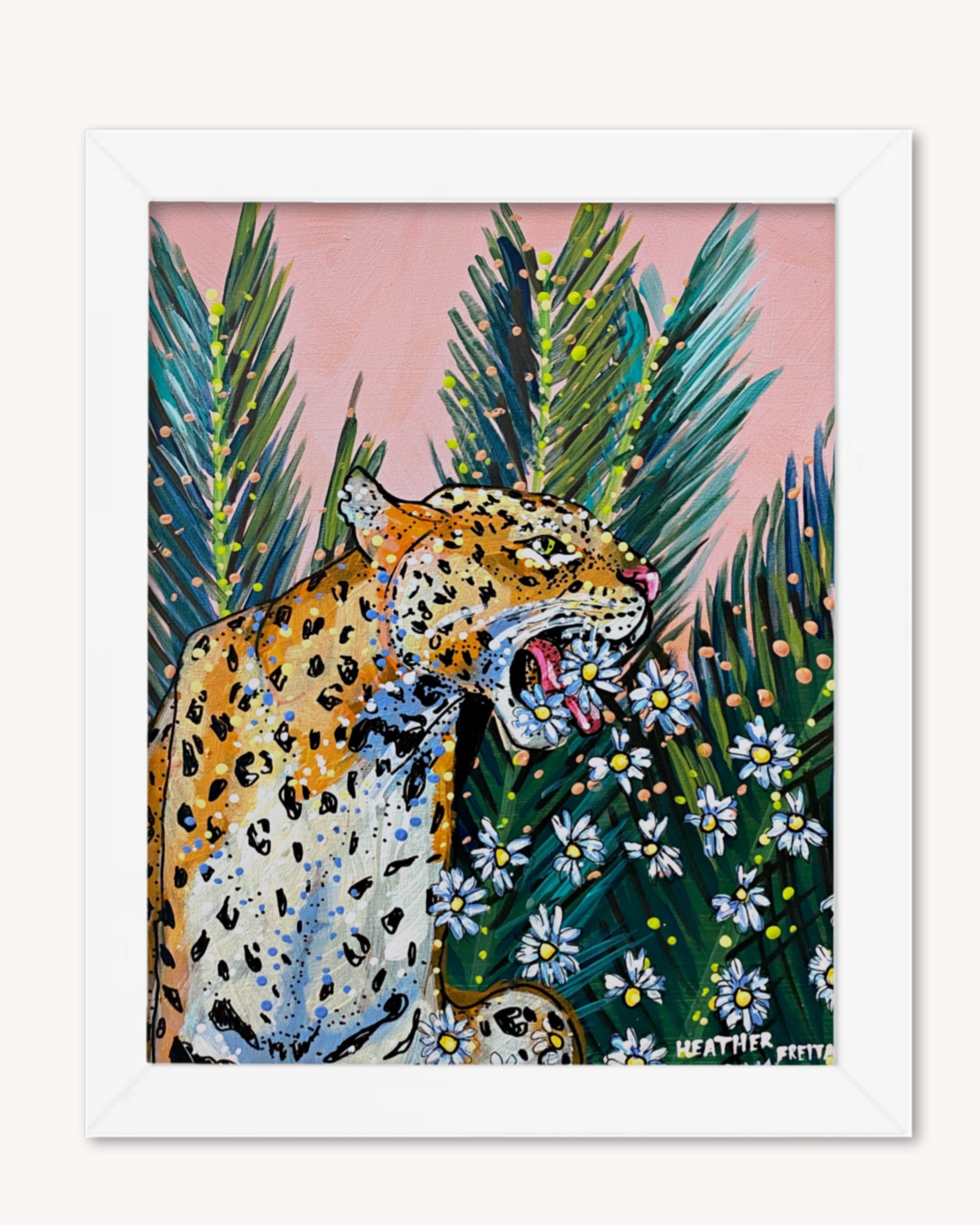 Jaguar Daisy Print
