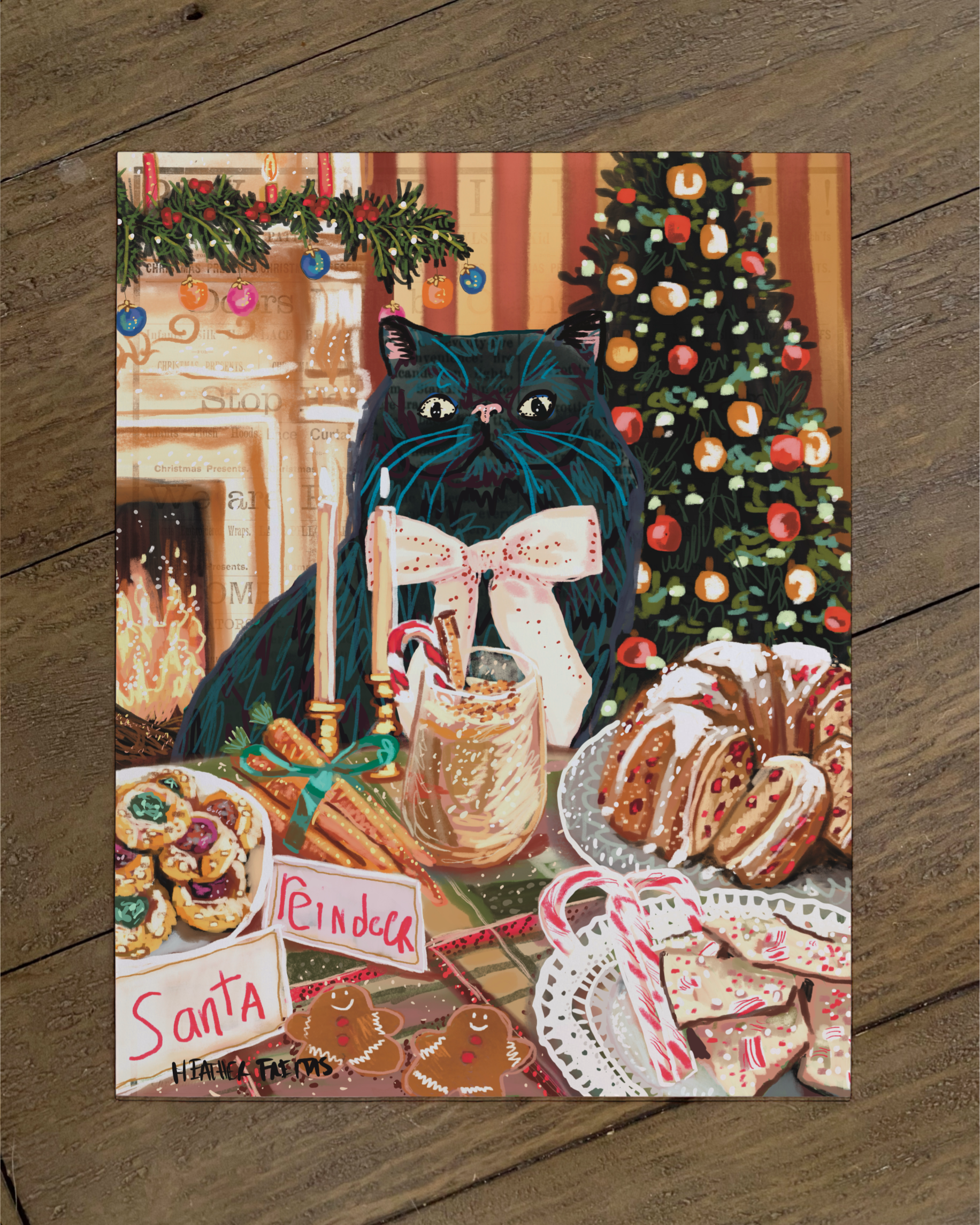 Persain cat - Build Your Pet Portrait Paper Print