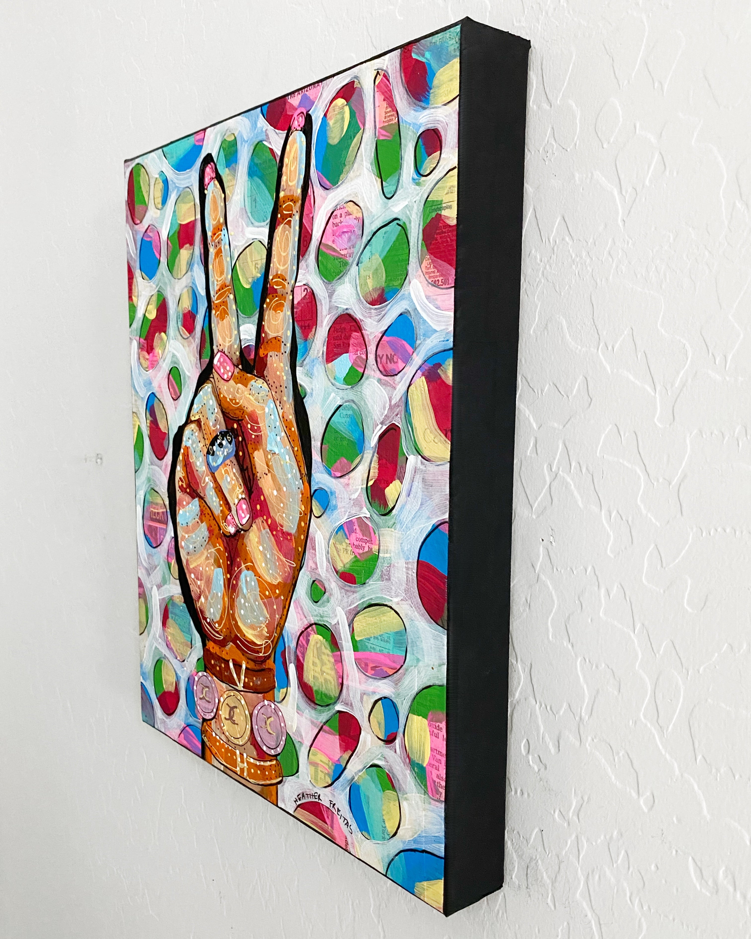 Peace, Love, Fashion & Lava Lamps ( Original Painting )