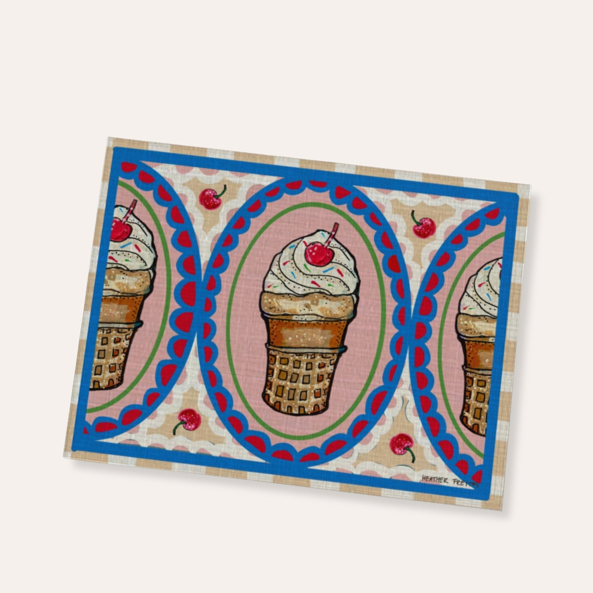 Vanilla Cone Placemat