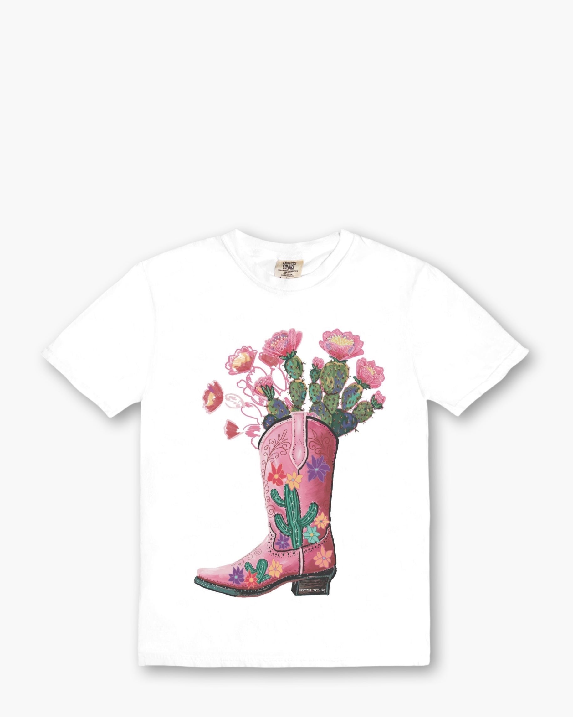 Cowgirl Cactus Boot Tee