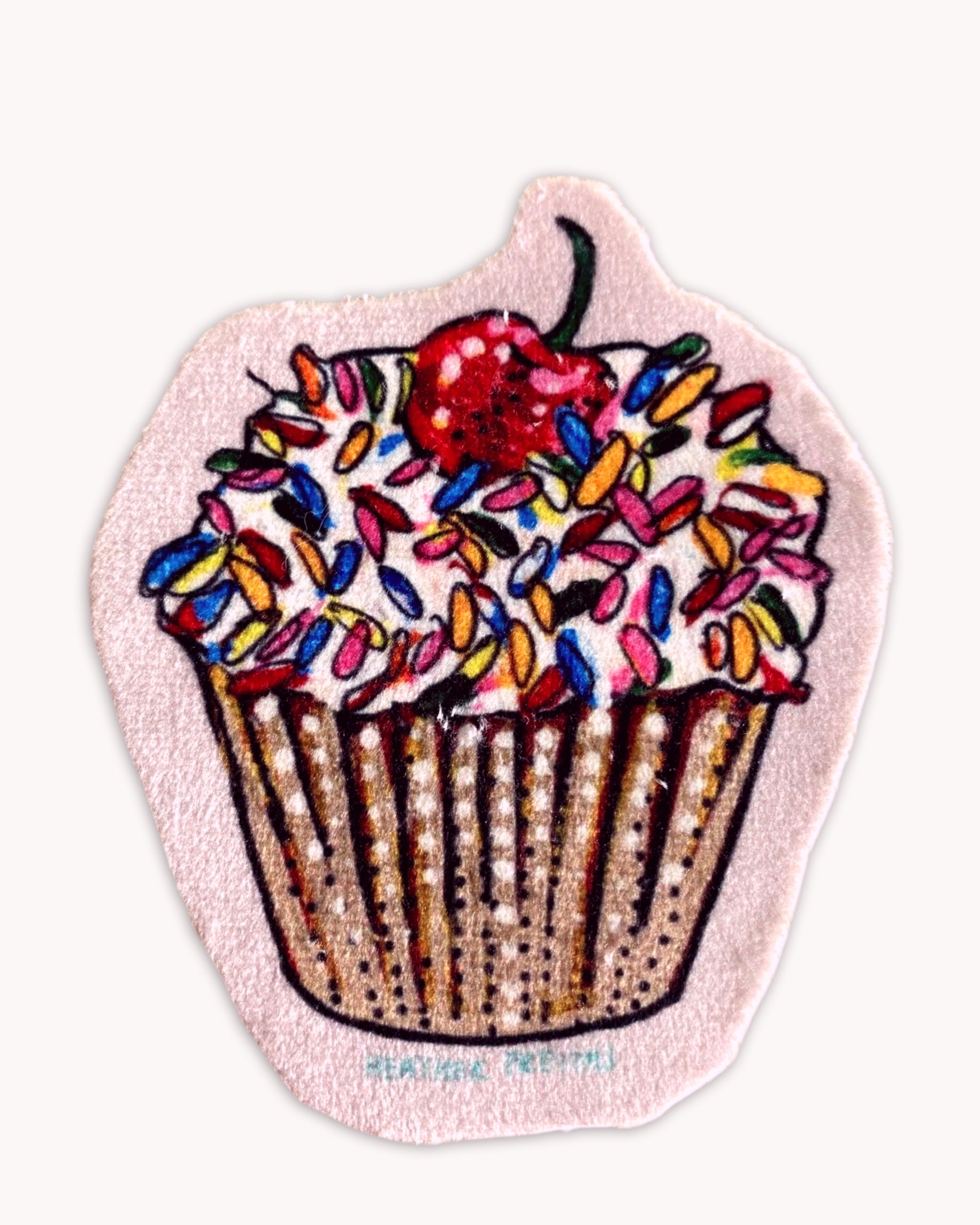 Cupcake - Sew On Velveteen Patch