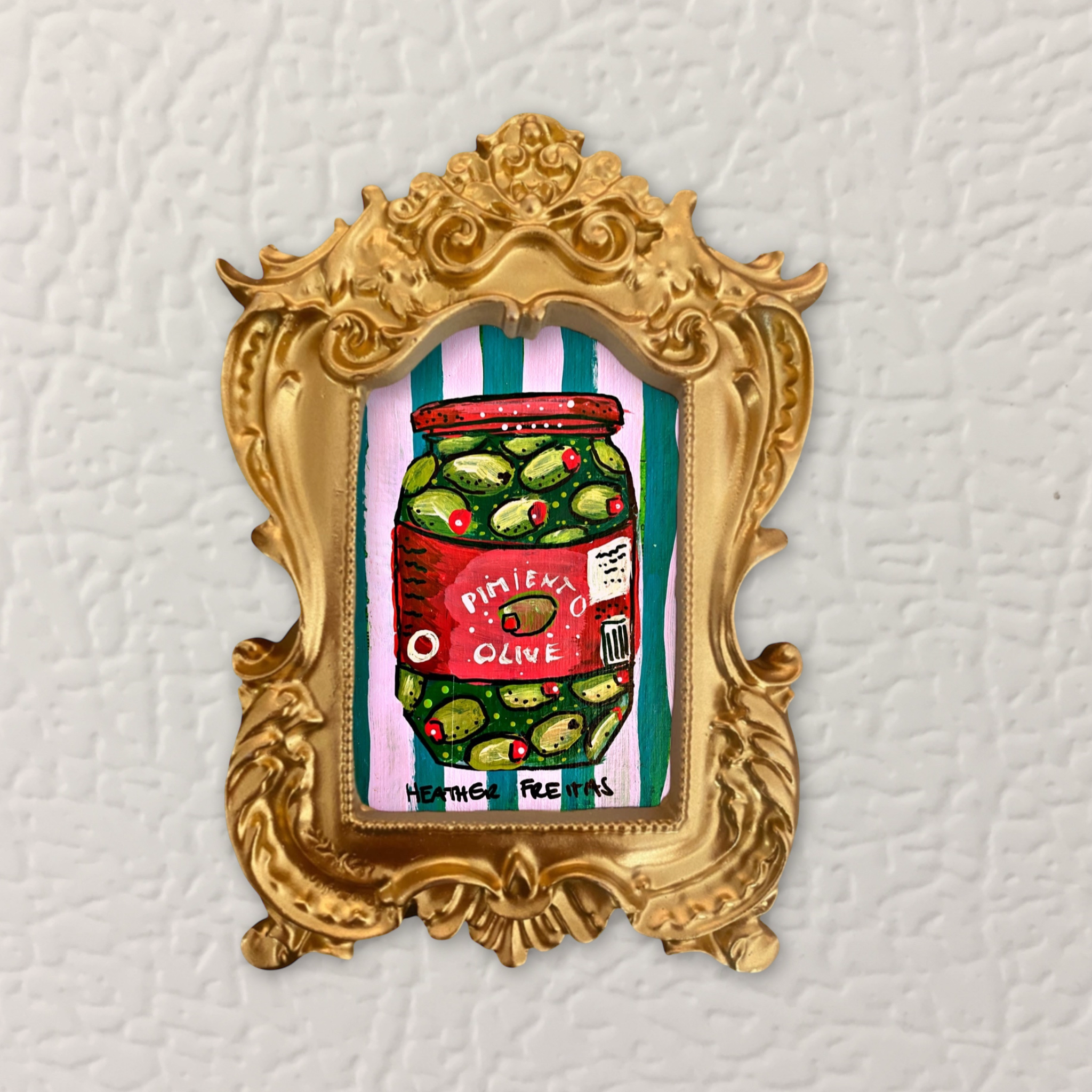 Olives Framed Small Magnet