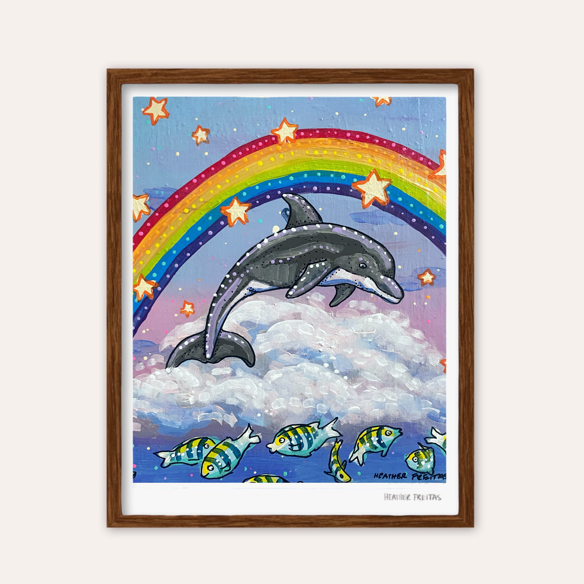 Dancing Dolphin Fine Art Print