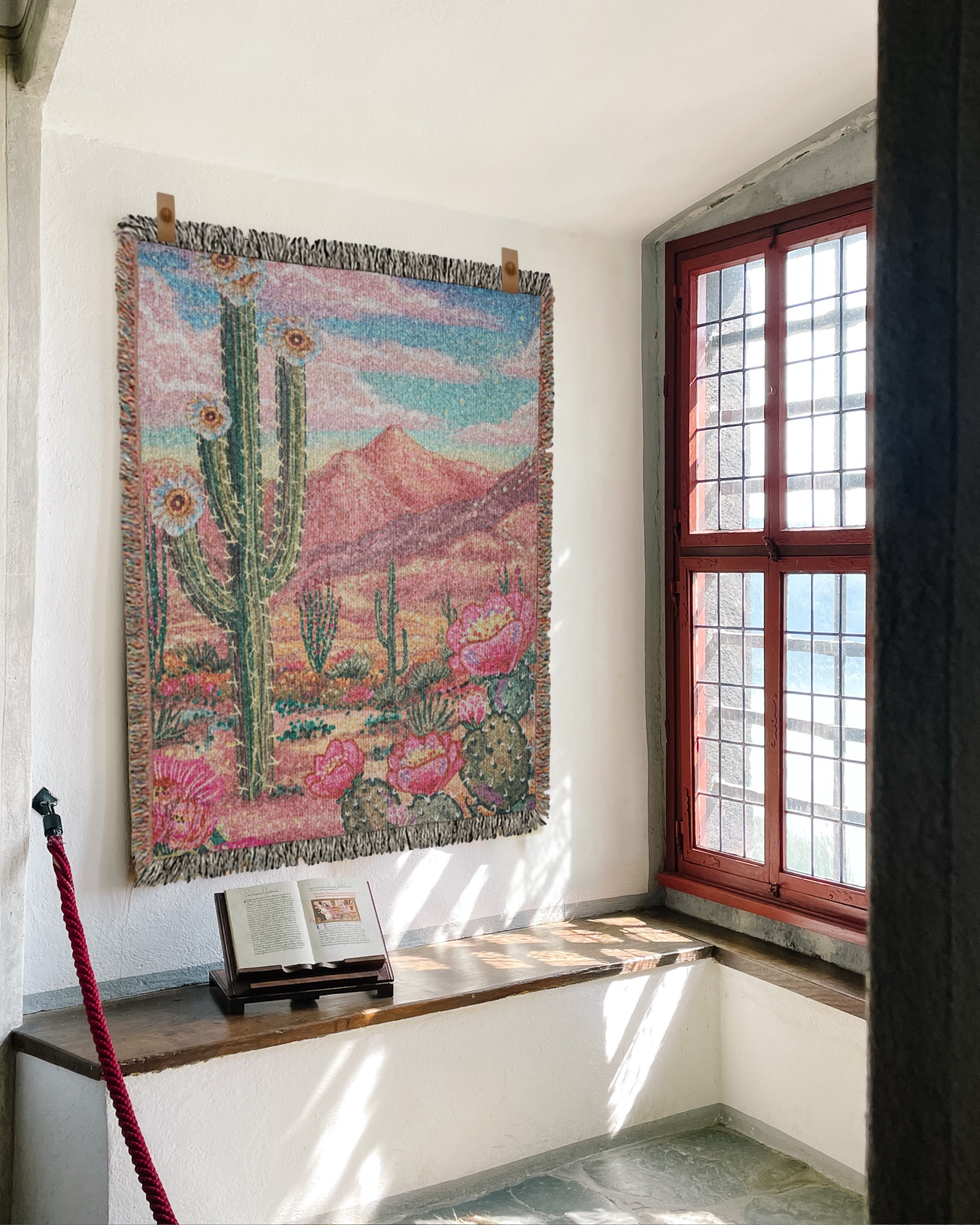 Desert Paradise Woven Blanket Tapestry