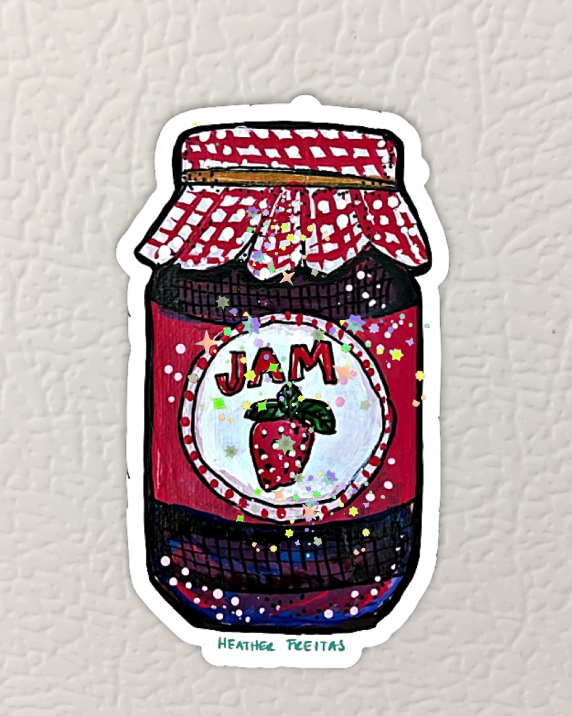 Strawberry Jam Magnet ( Die-Cut )