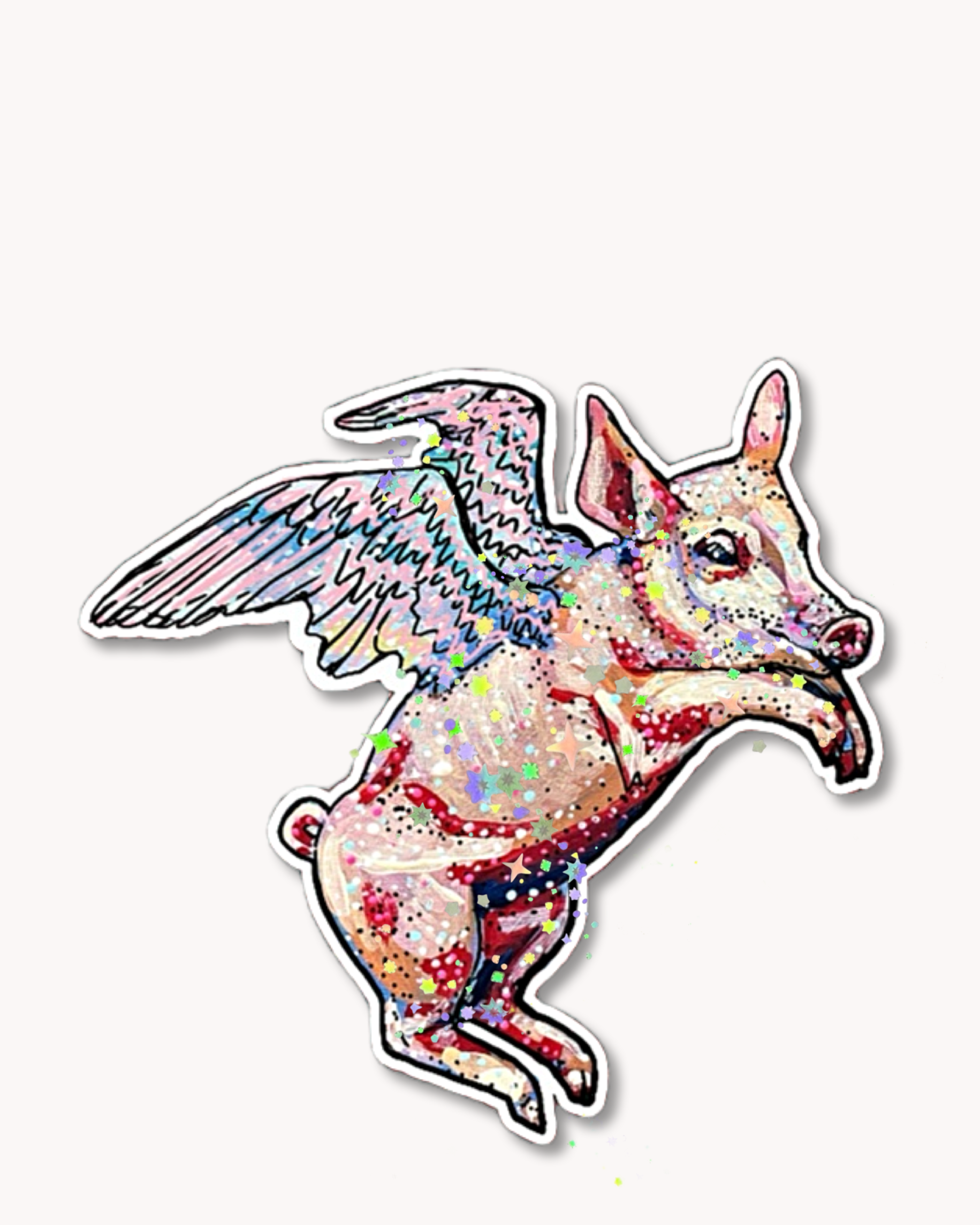 Flying Pig Sticker