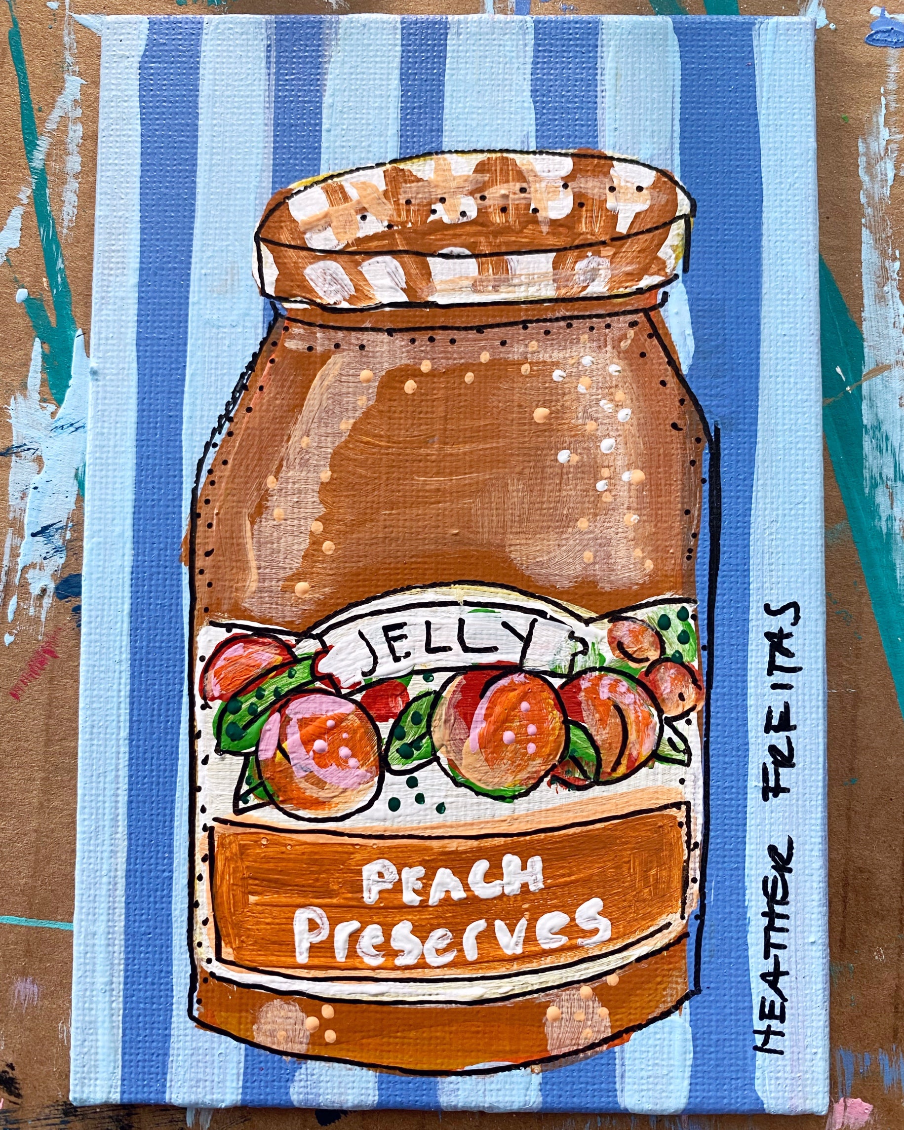 Peach Preserves ( Original Painting )
