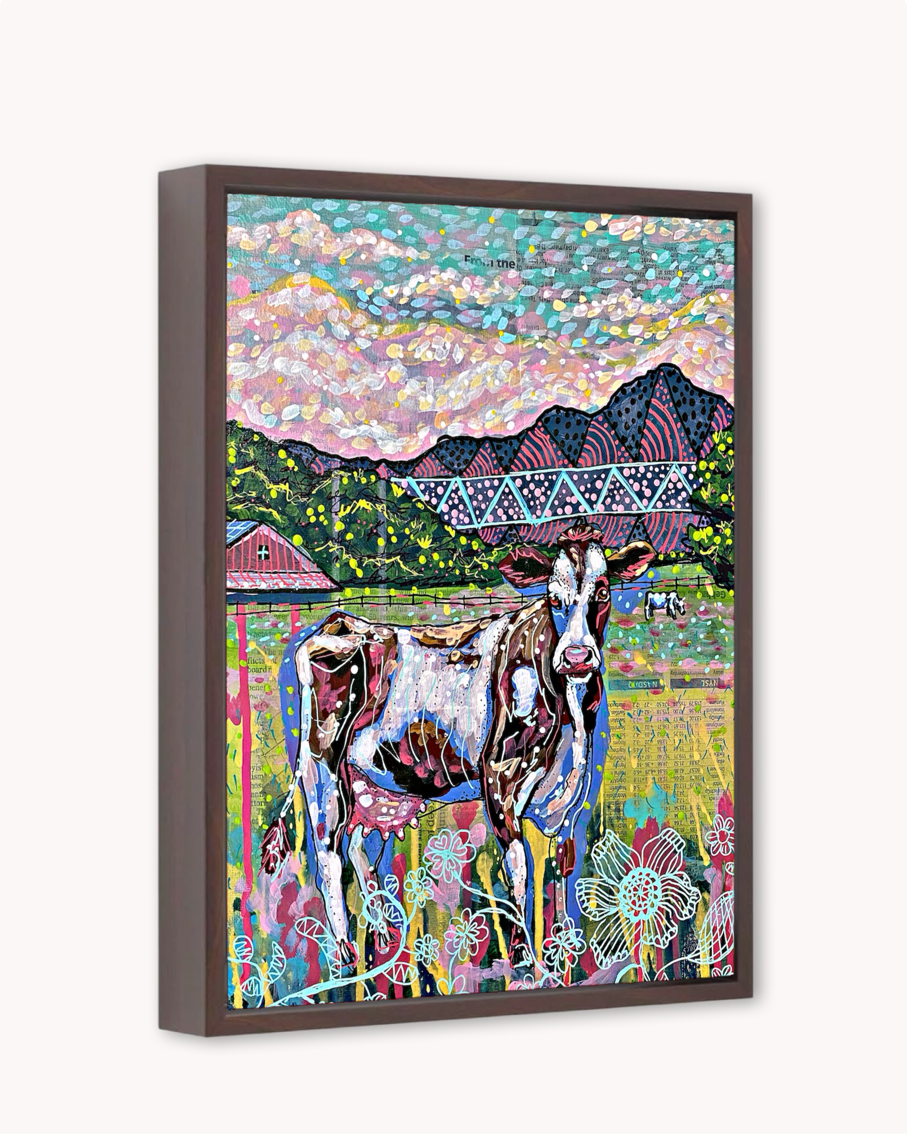 Cows On The Farm Print